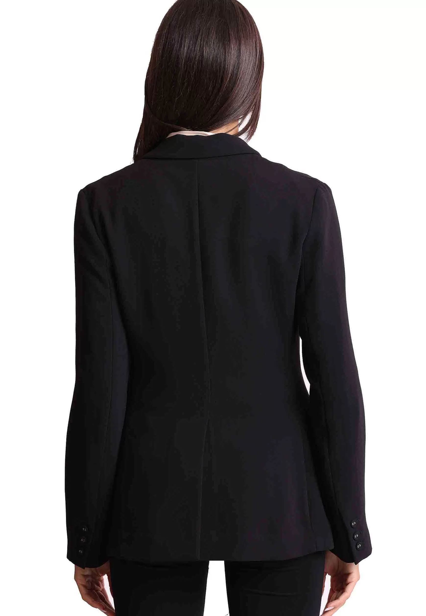 Giacca Doppiopetto Donna Sable In Tessuto Crepe Nero*Maliparmi Best Sale