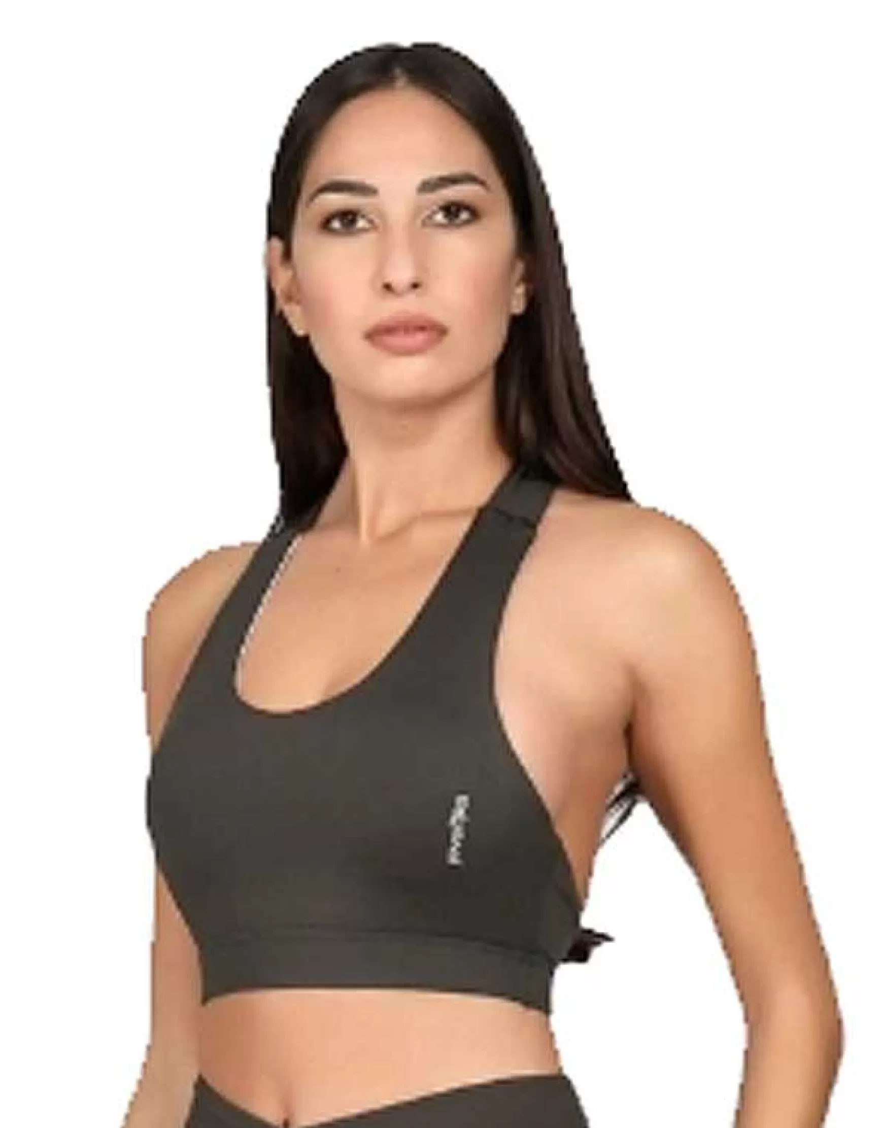 Ginnika Top Sportswear Donna In Lycra Grigio Imbottito*Invertika Online