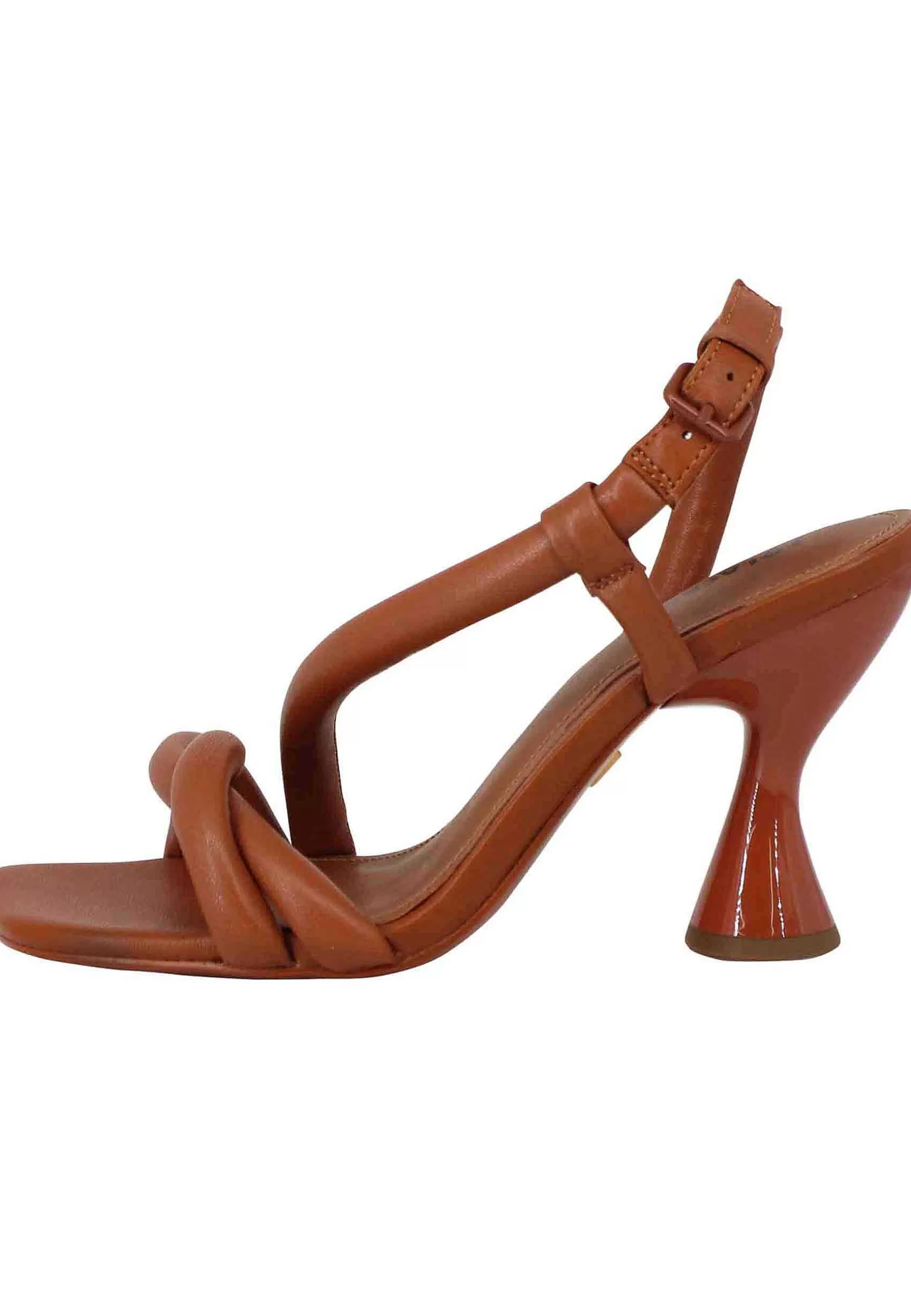 Gioia Sandali Donna In Pelle Cuoio Con Cinturino Posteriore E Tacco Alto*Lola Cruz Best Sale