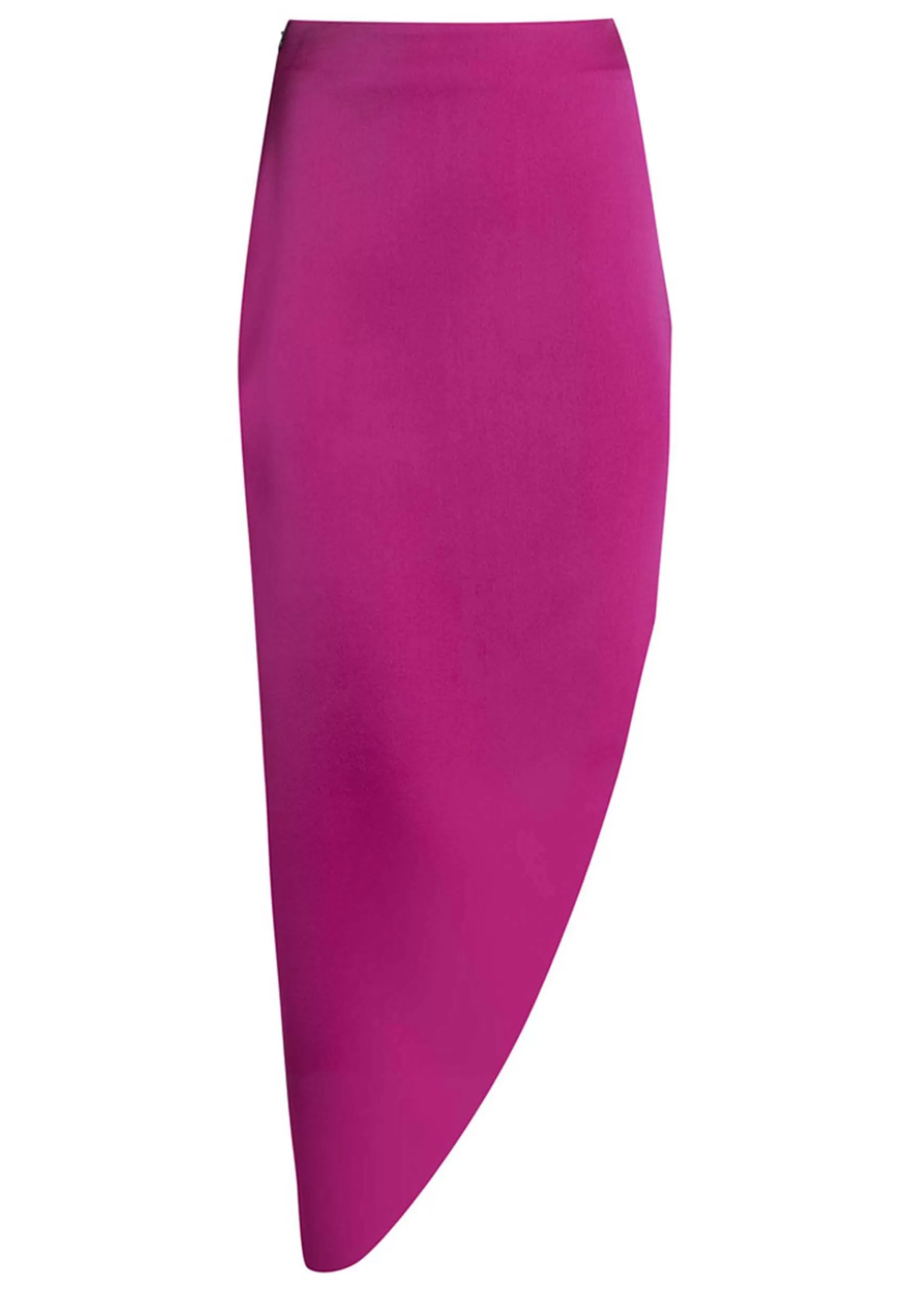 Gonna Midi Donna In Tessuto Fuxia Con Punta Laterale E Spacco*Nineminutes Online