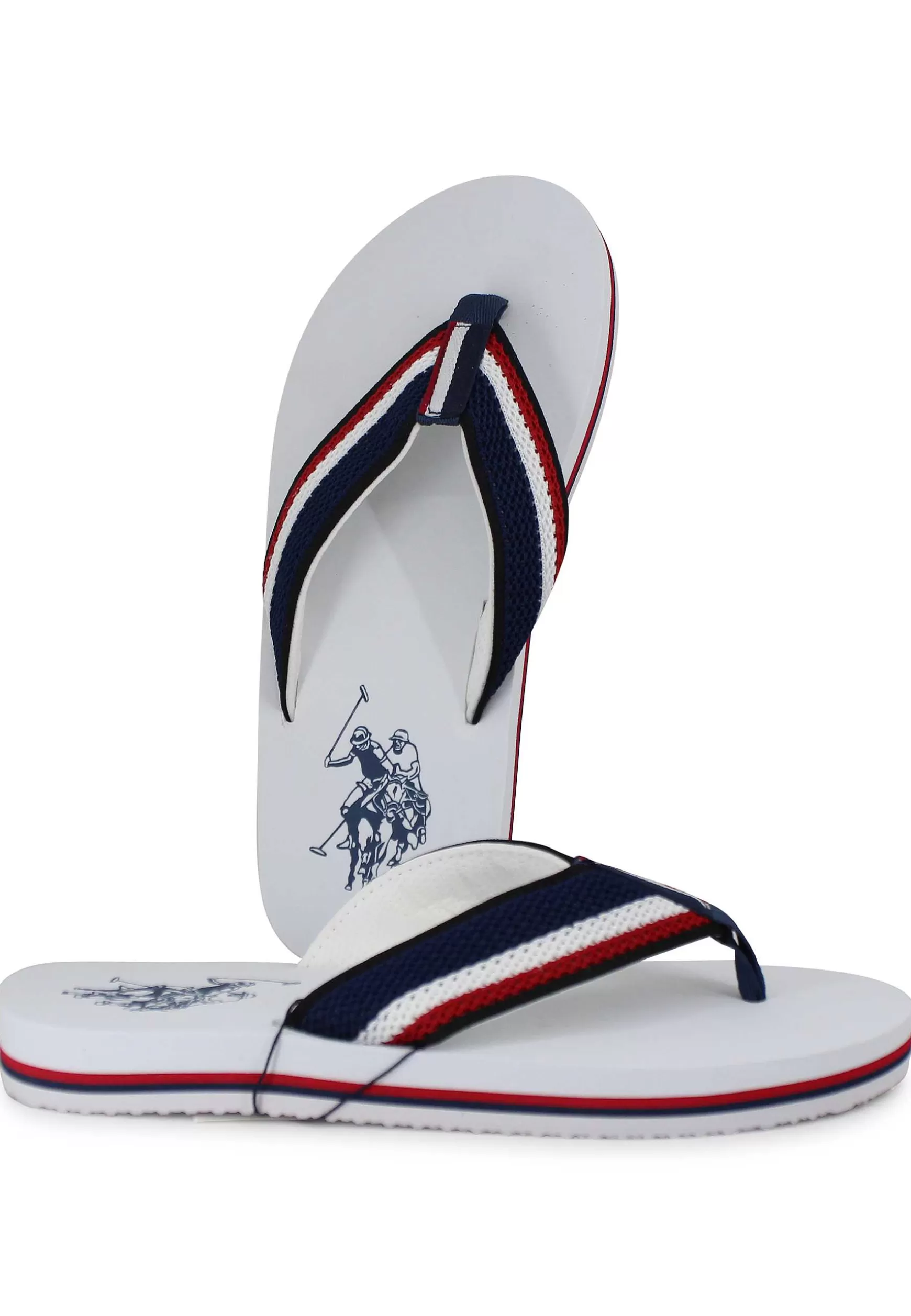 Infradito Uomo In Tessuto Bianco Con Suola In Gomma Leggera*U.S. Polo Assn Clearance