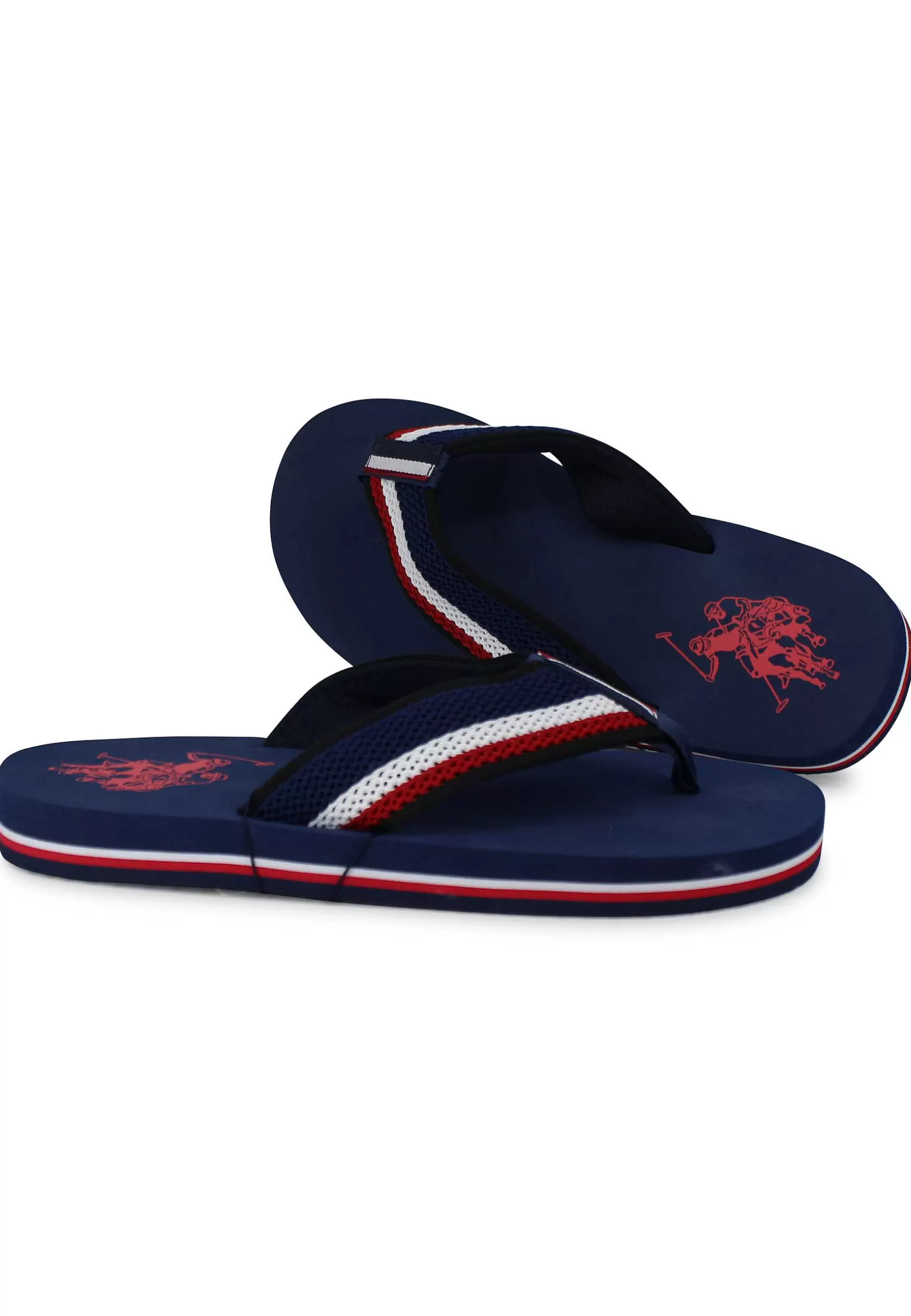 Infradito Uomo In Tessuto Blu Con Suola In Gomma Leggera*U.S. Polo Assn New