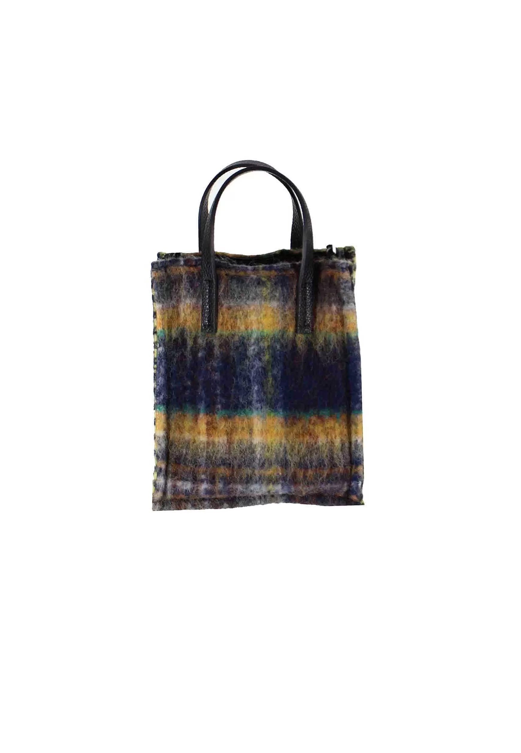Mini Bag Donna A Tracolla In Lana Rasata Rosa A Fantasia Con Tracolla In Pelle*Kassiopea Online