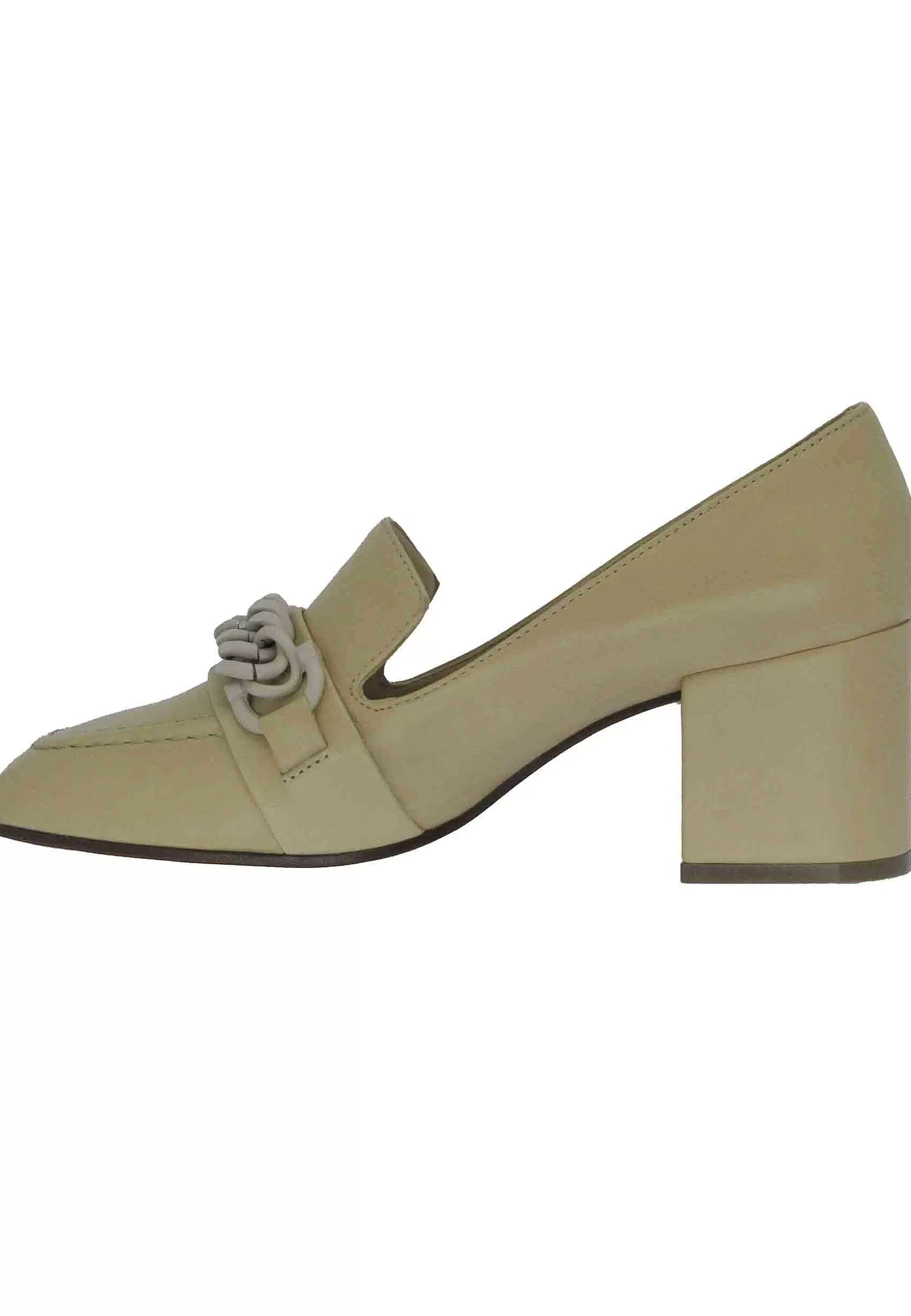 Mocassini Donna In Pelle Beige Con Catena In Tinta*Roberto Festa Sale