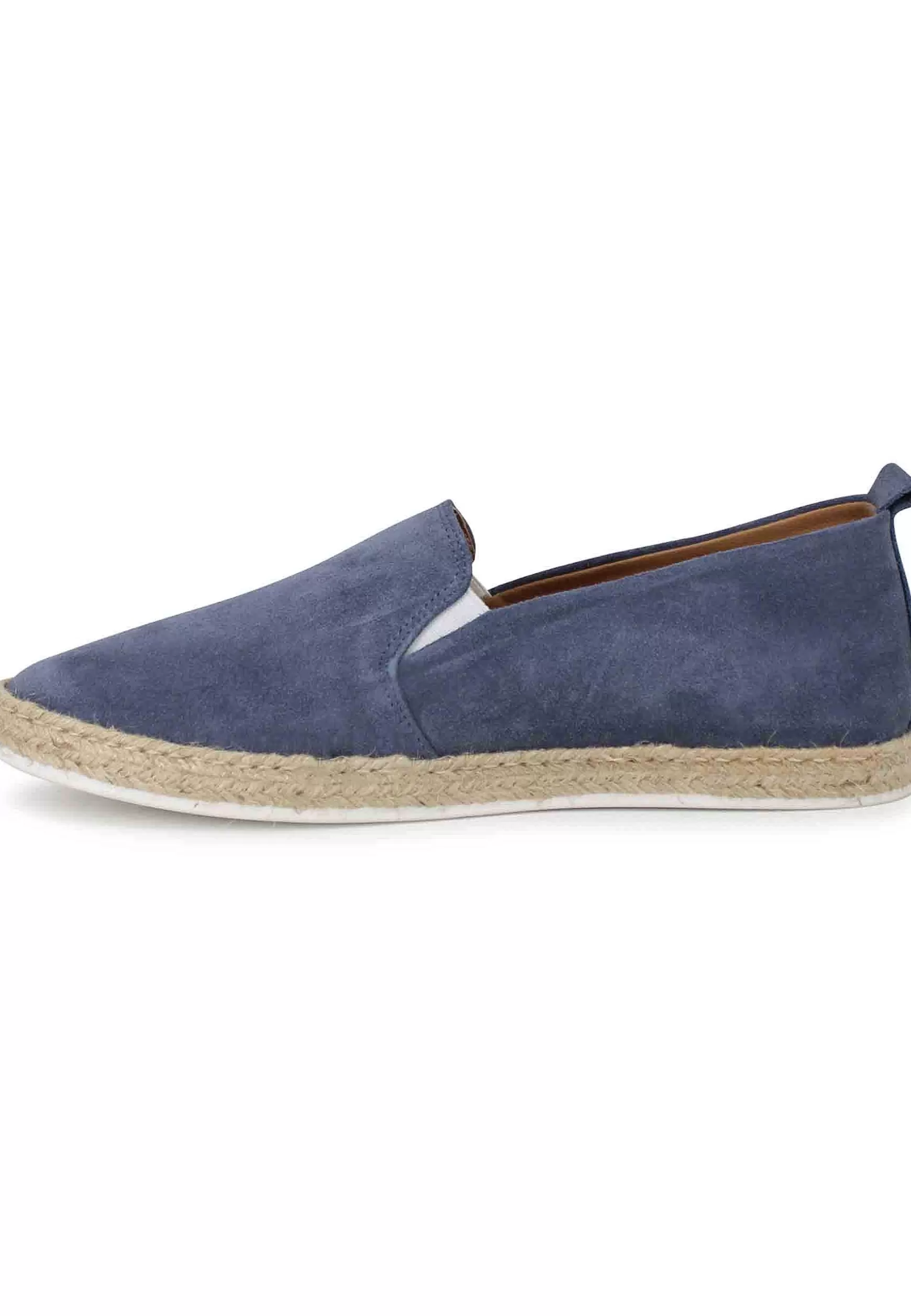 Mocassini Espadrillas Uomo In Camoscio Blu** Fashion