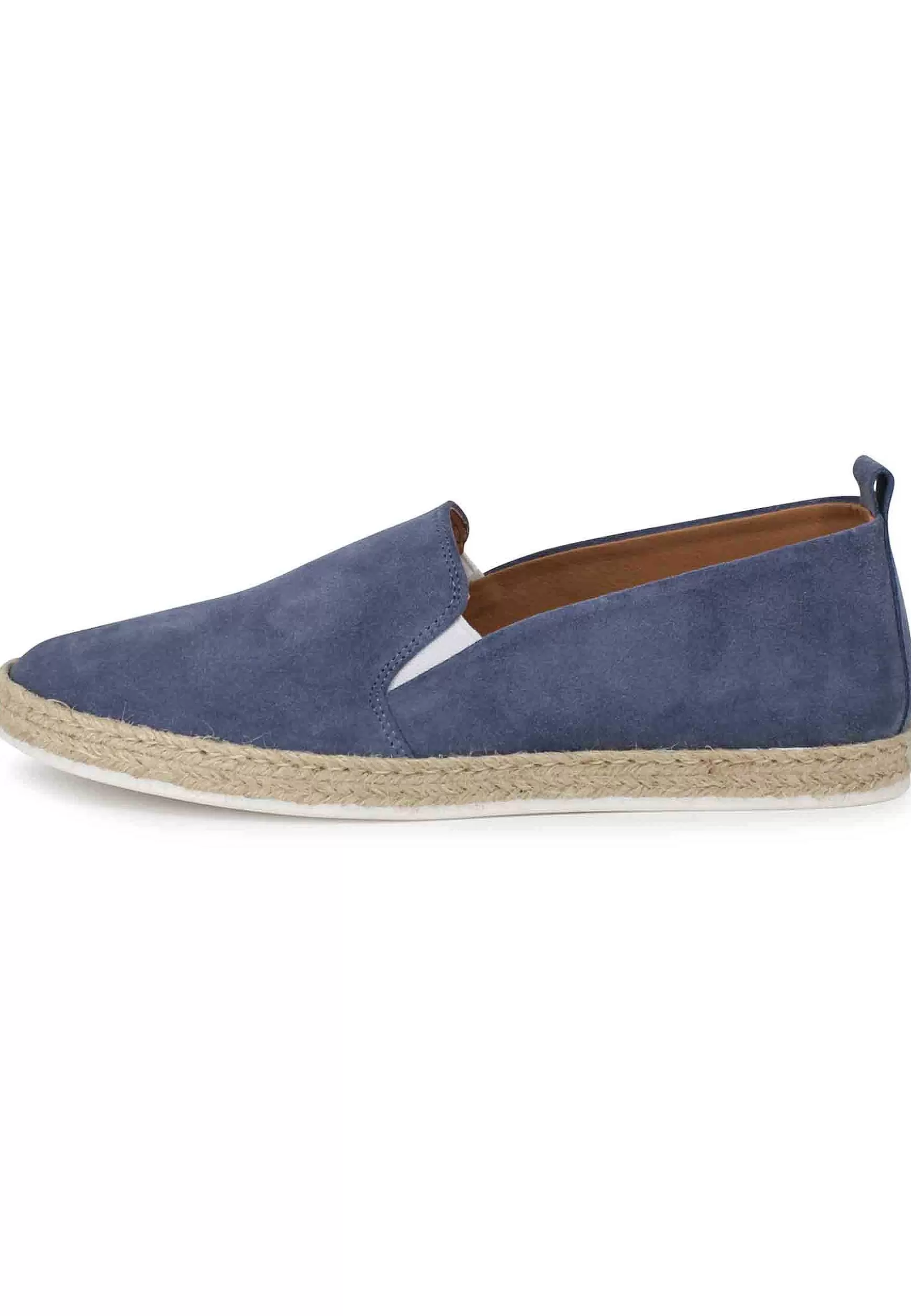 Mocassini Espadrillas Uomo In Camoscio Blu** Fashion