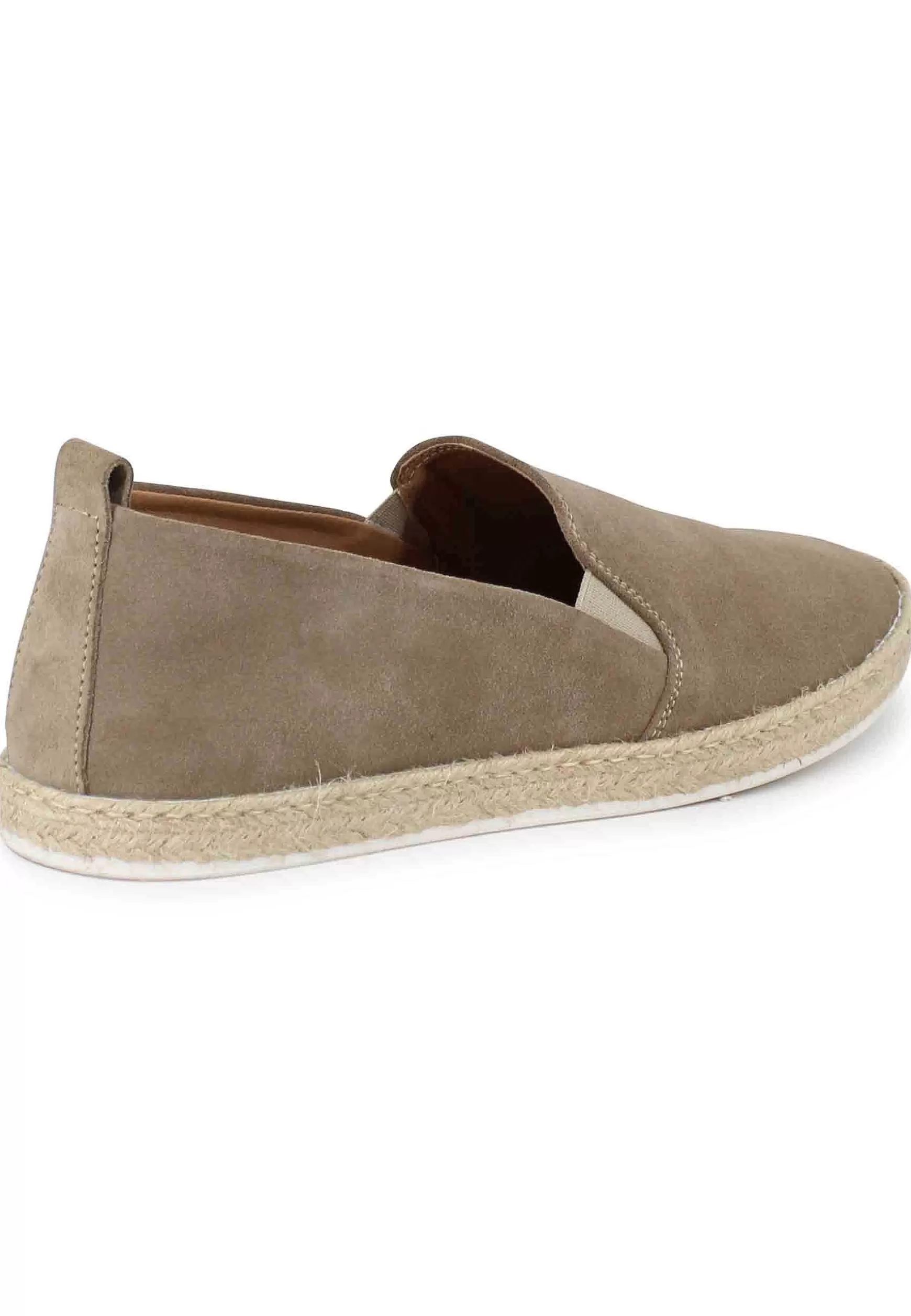 Mocassini Espadrillas Uomo In Camoscio Taupe** Online