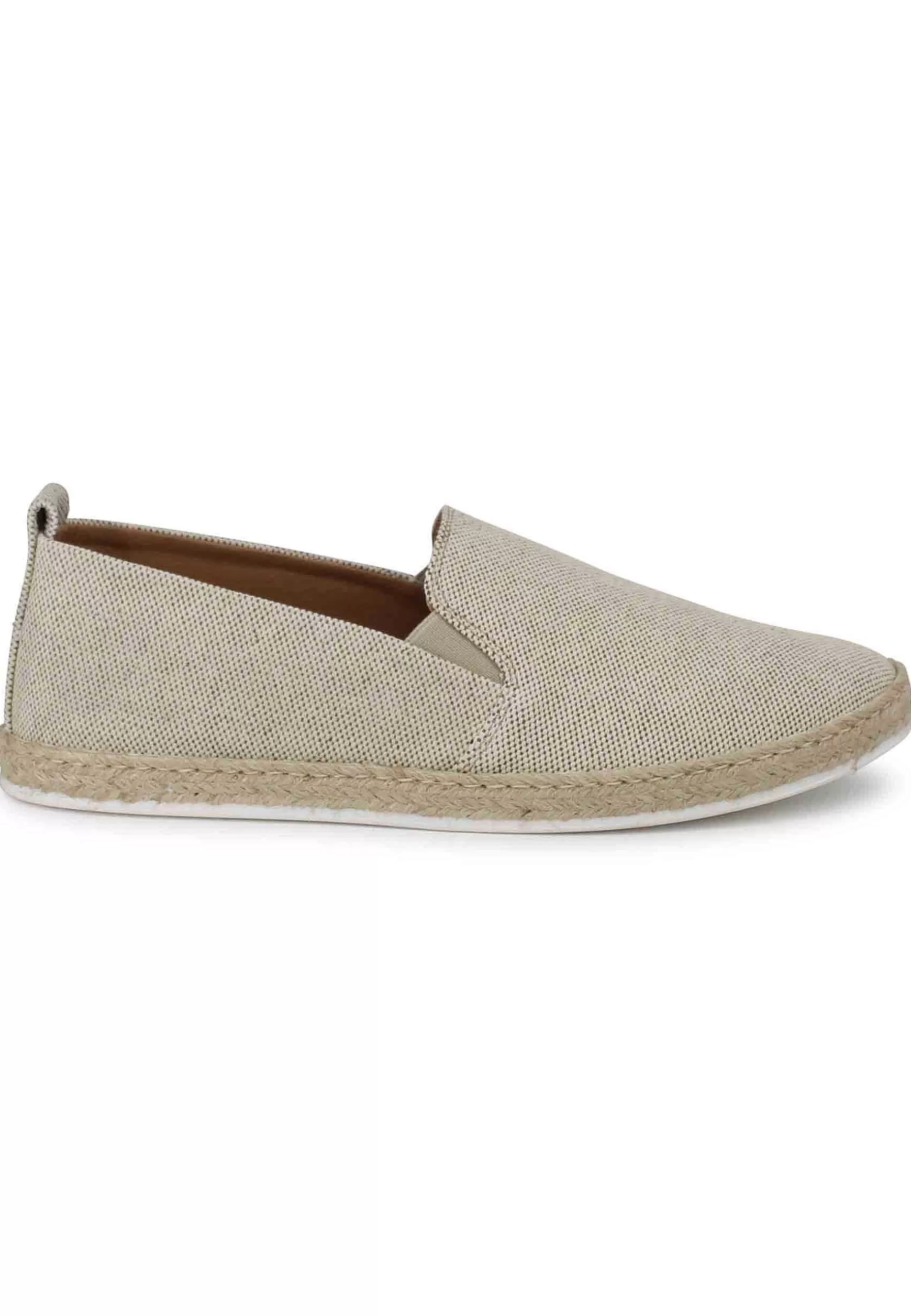 Mocassini Espadrillas Uomo In Canvas Beige** Store