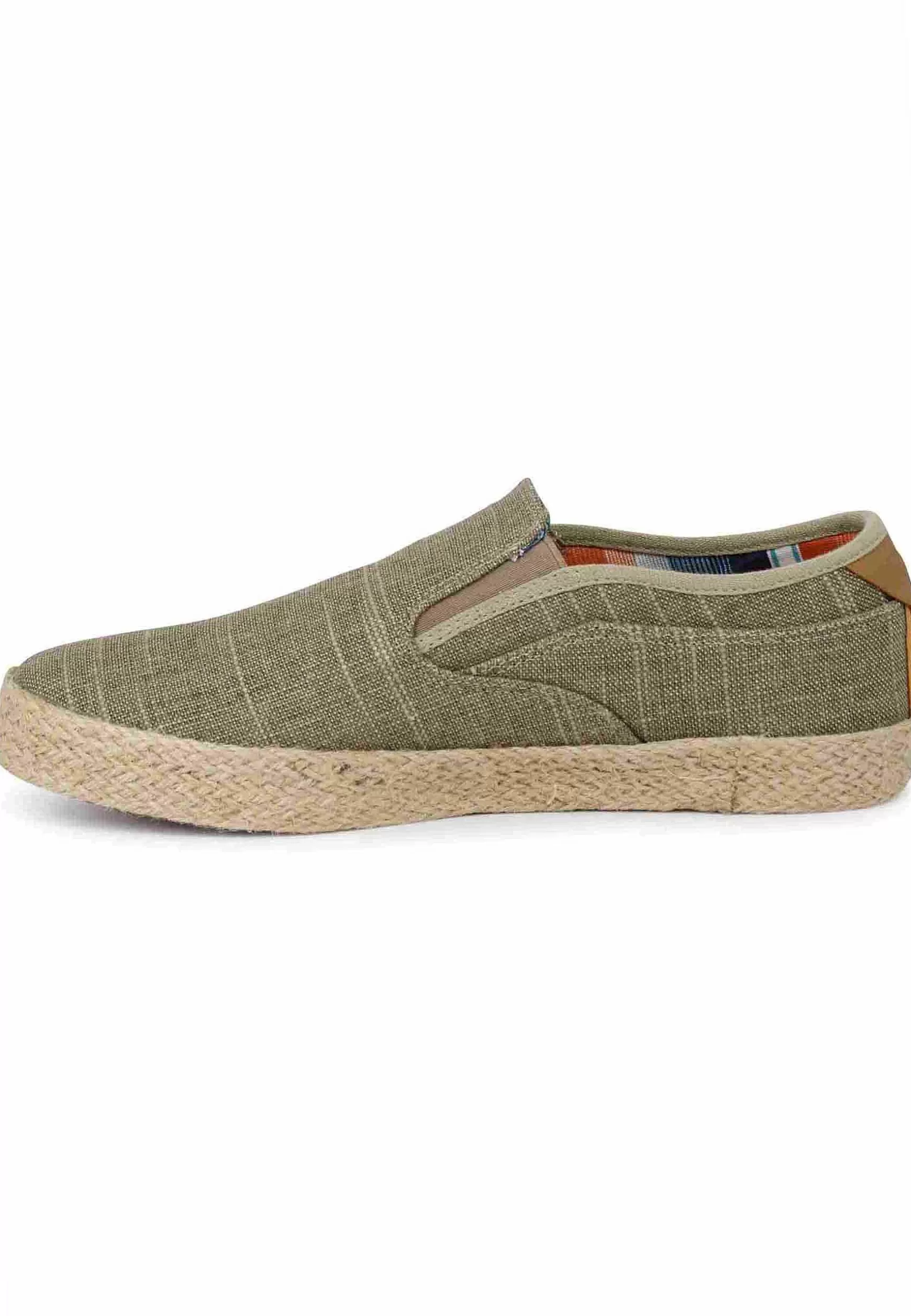 Mocassini Uomo Calypso Slip On Rope In Tessuto Sabbia Con Suola In Corda*Wrangler Shop