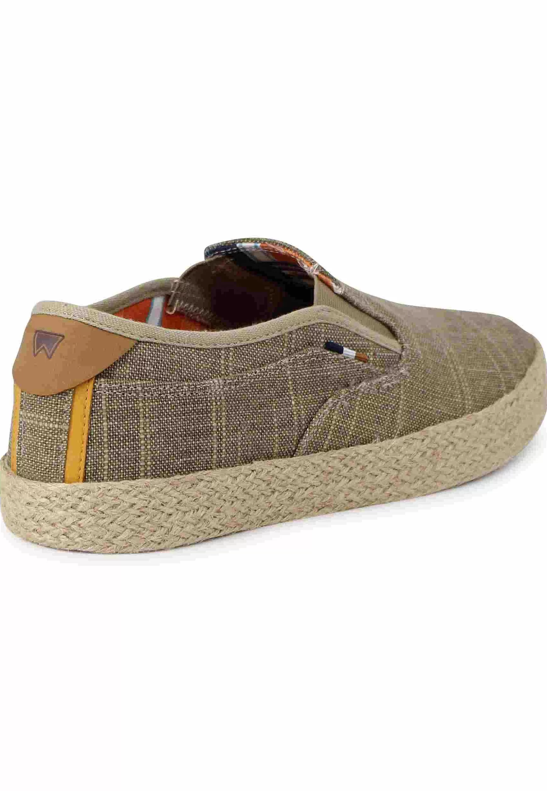 Mocassini Uomo Calypso Slip On Rope In Tessuto Sabbia Con Suola In Corda*Wrangler Shop