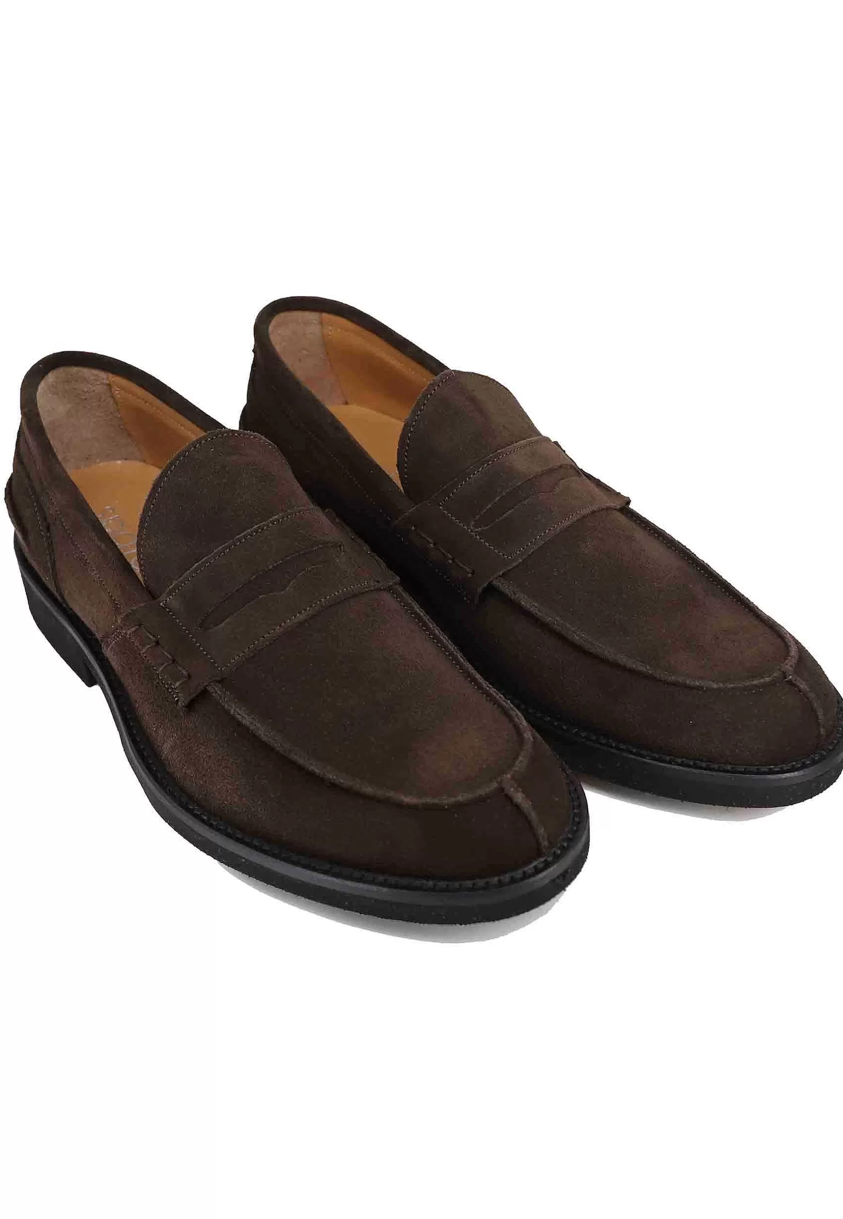 Mocassini Uomo In Camoscio Testa Di Moro Con Suola In Gomma Ultra Light** Shop