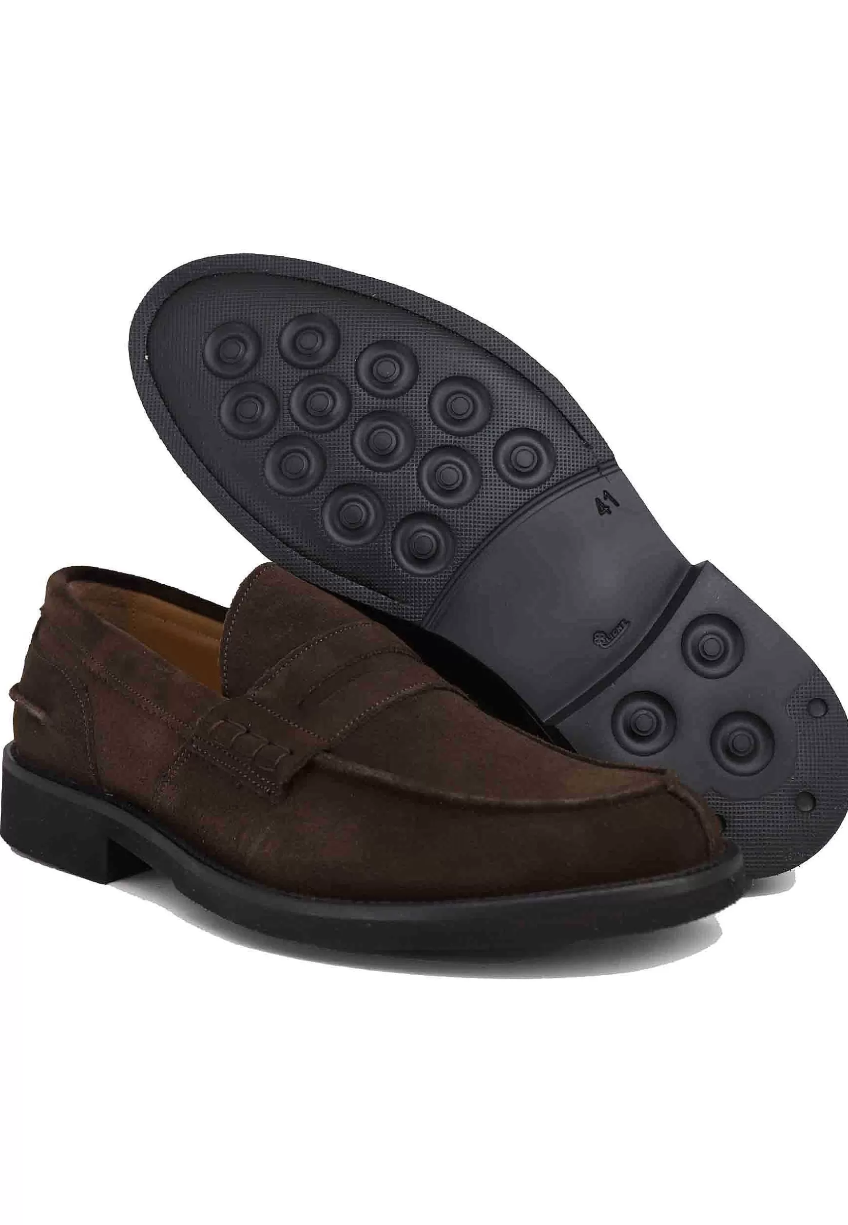 Mocassini Uomo In Camoscio Testa Di Moro Con Suola In Gomma Ultra Light** Shop