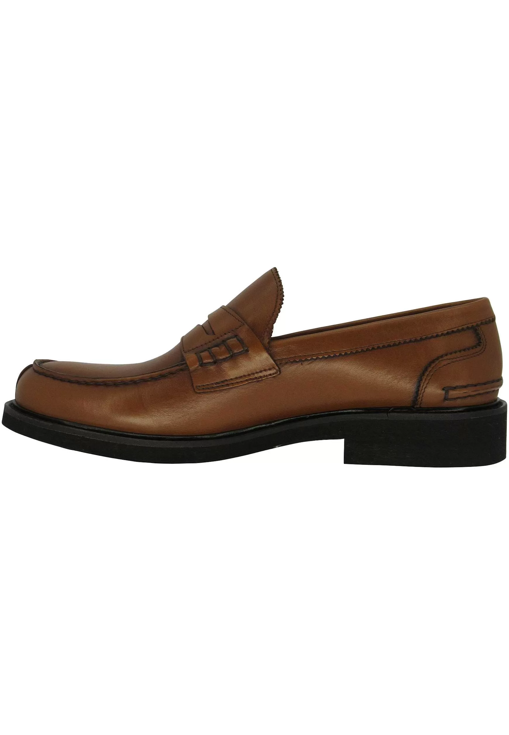 Mocassini Uomo In Pelle Cuoio Con Suola Cucita In Gomma Ultra Leggera*Florsheim Online