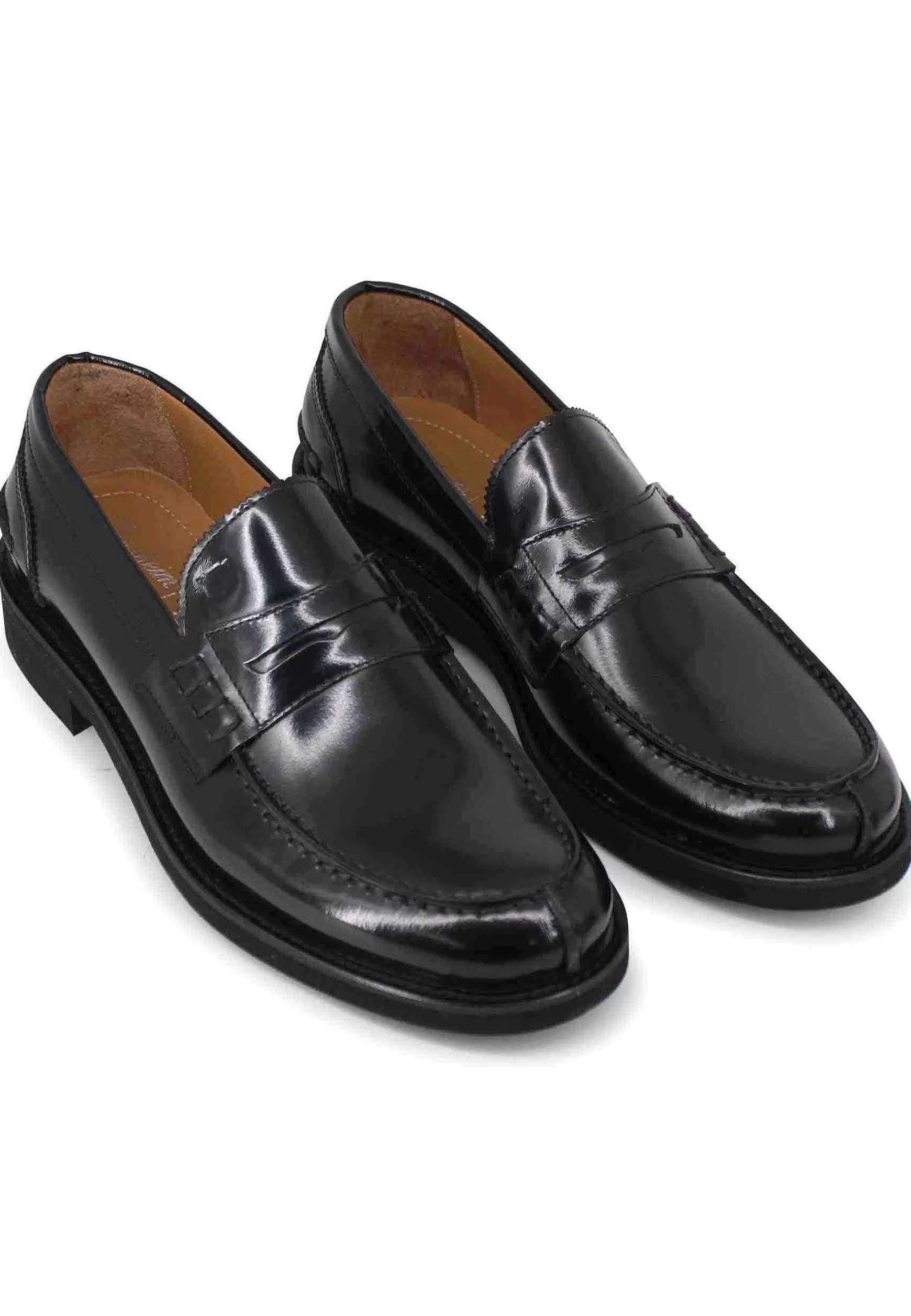 Mocassini Uomo In Pelle Nera Con Suola Cucita In Gomma Ultra Leggera*Florsheim Best Sale