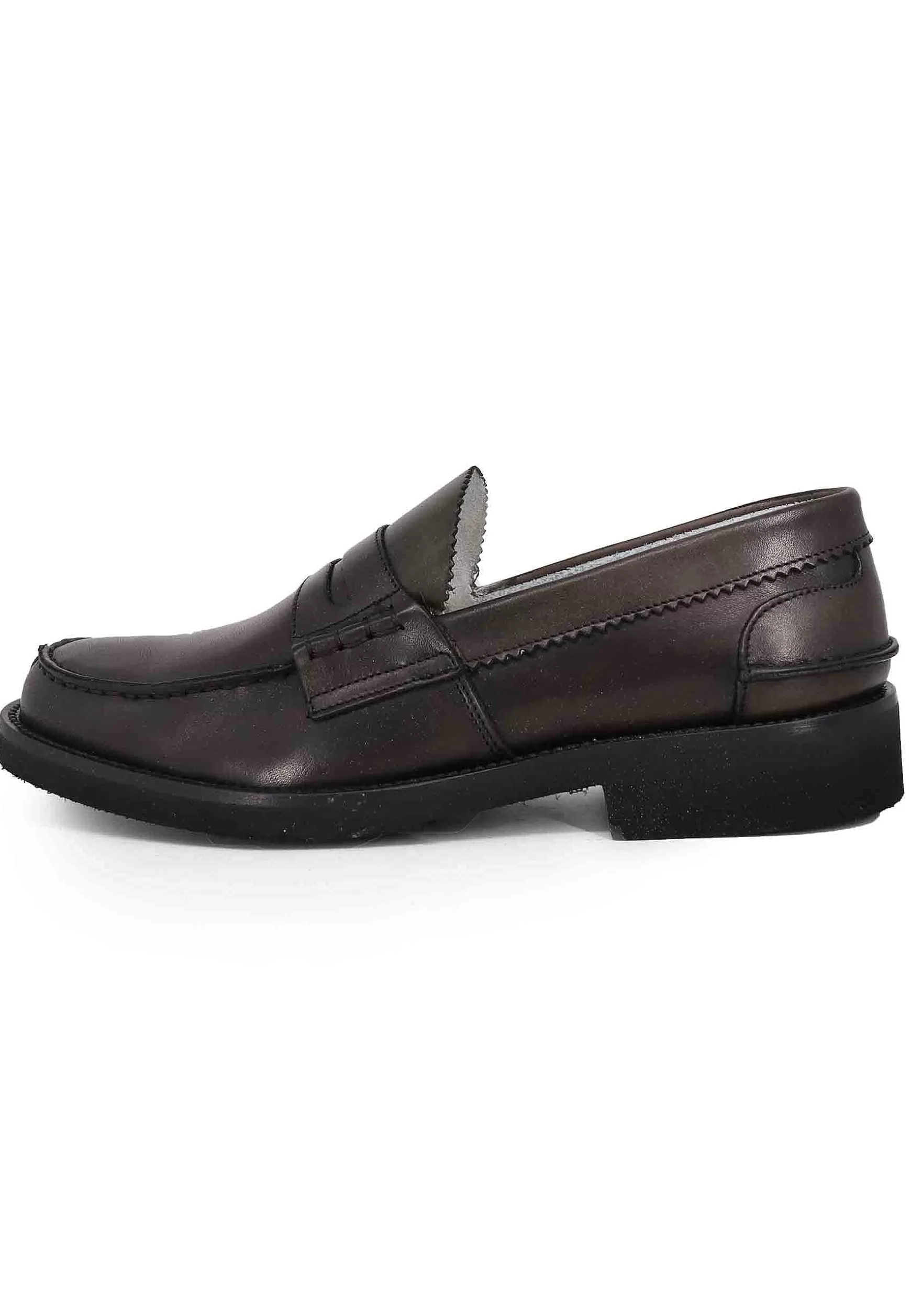 Mocassini Uomo In Pelle Testa Di Moro Con Suola In Gomma Extra Light** Flash Sale