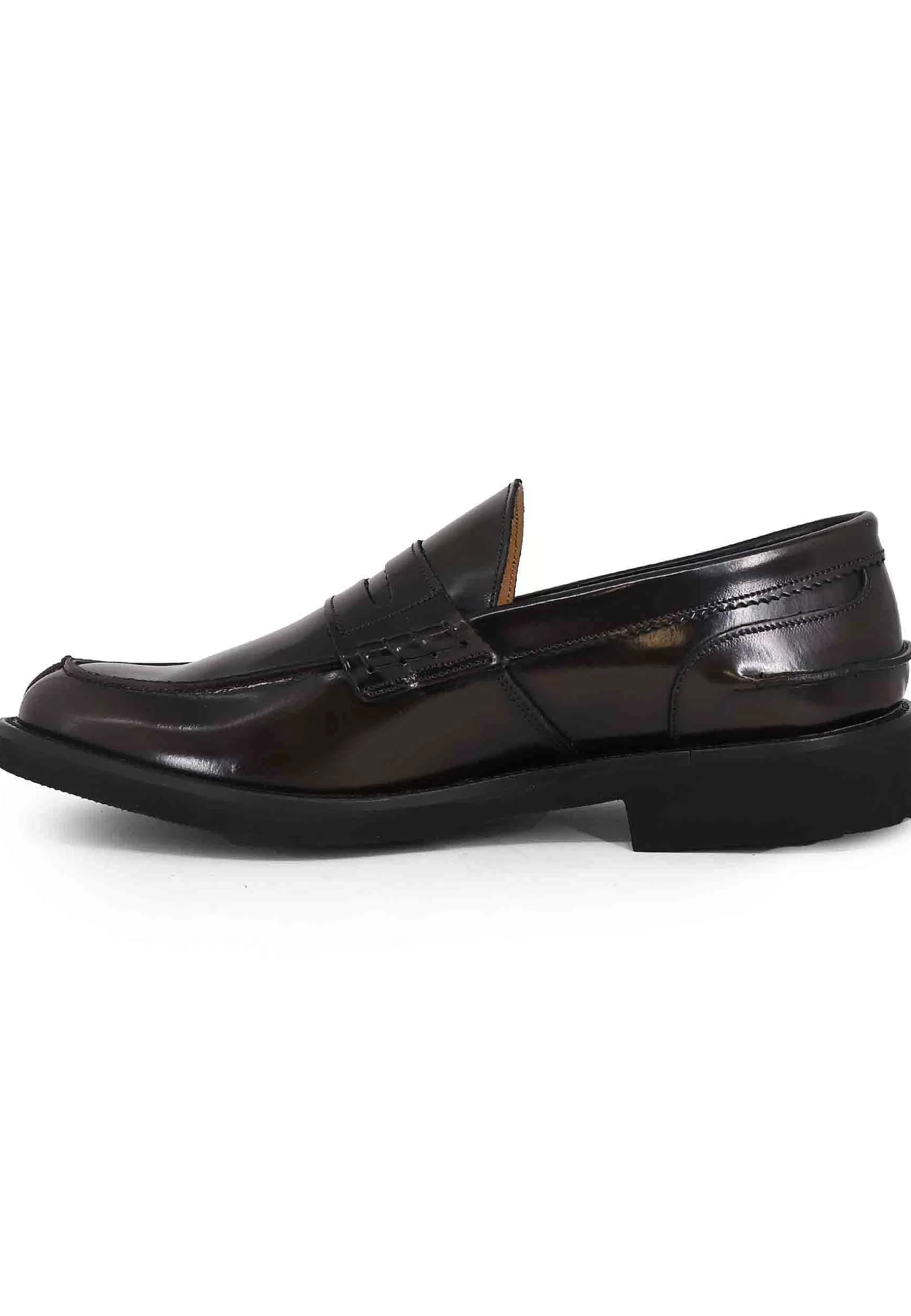 Mocassini Uomo In Pelle Testa Di Moro Con Suola In Gomma Ultra Light** Cheap