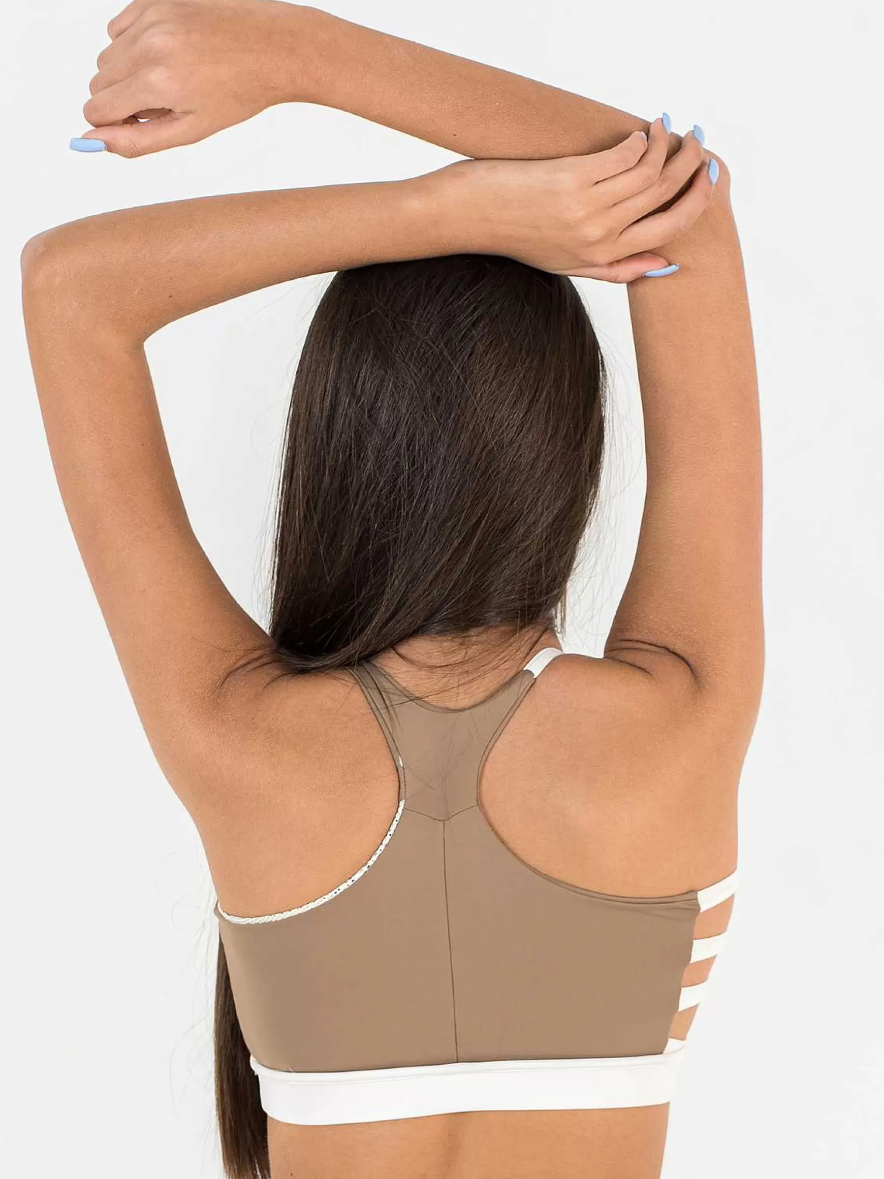 Nika Top Bambina Nika Vulcanika Pole Dance In Lycra Beige E Laminato Oro*Invertika Discount