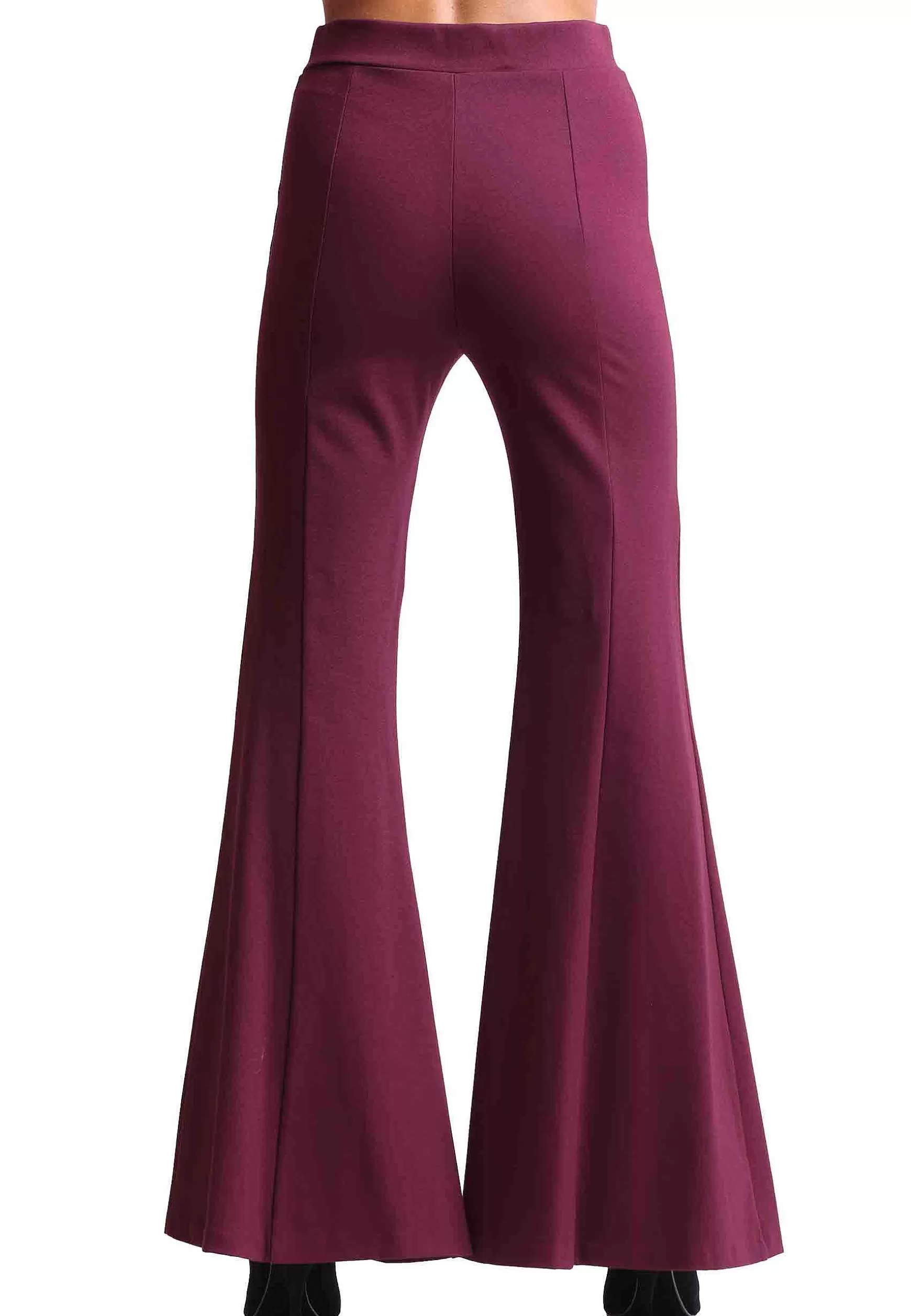 Pantaloni Donna Comfy In Jersey Elasticizzato Bordeaux*Maliparmi Clearance