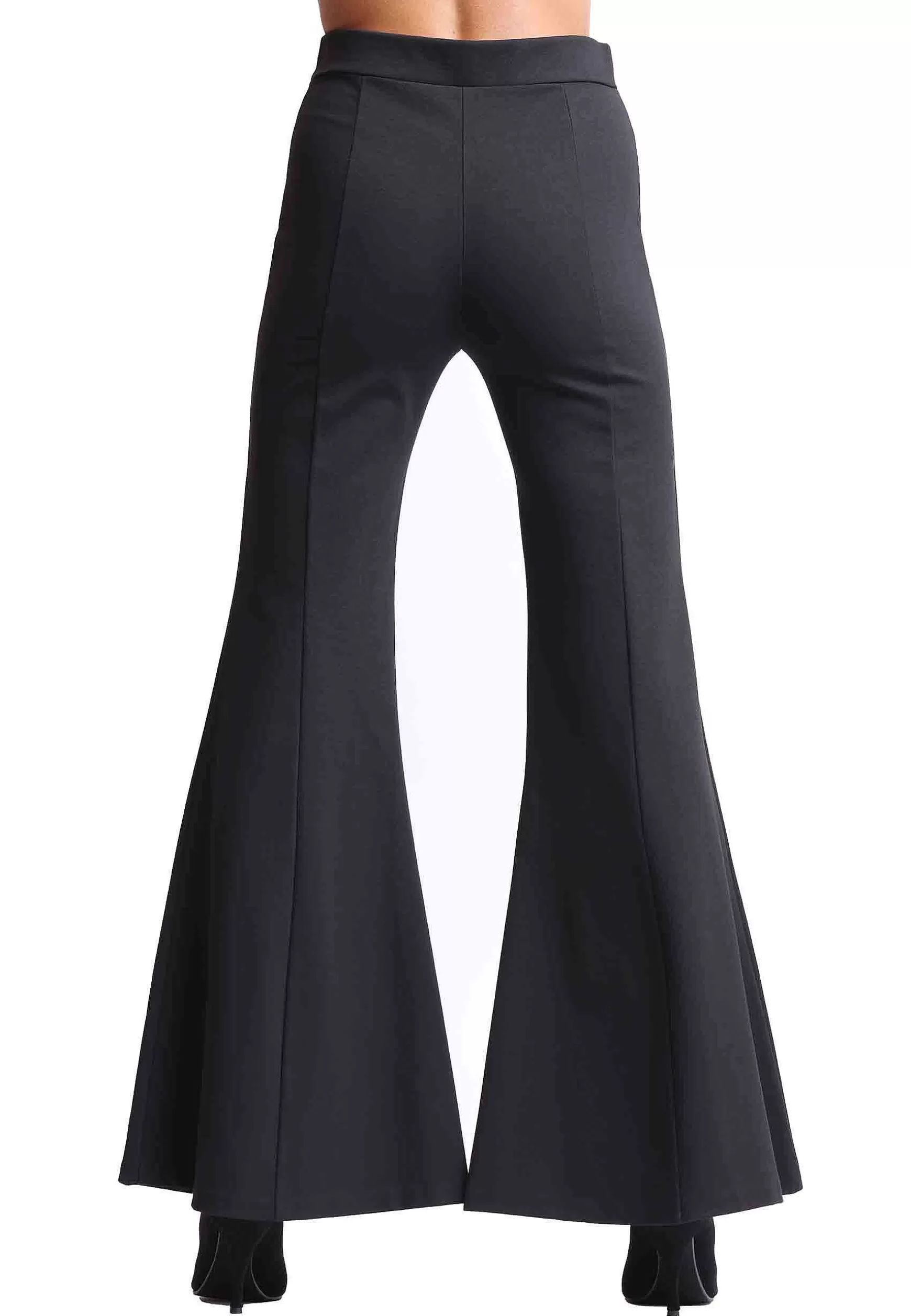 Pantaloni Donna Comfy In Jersey Elasticizzato Nero*Maliparmi Outlet