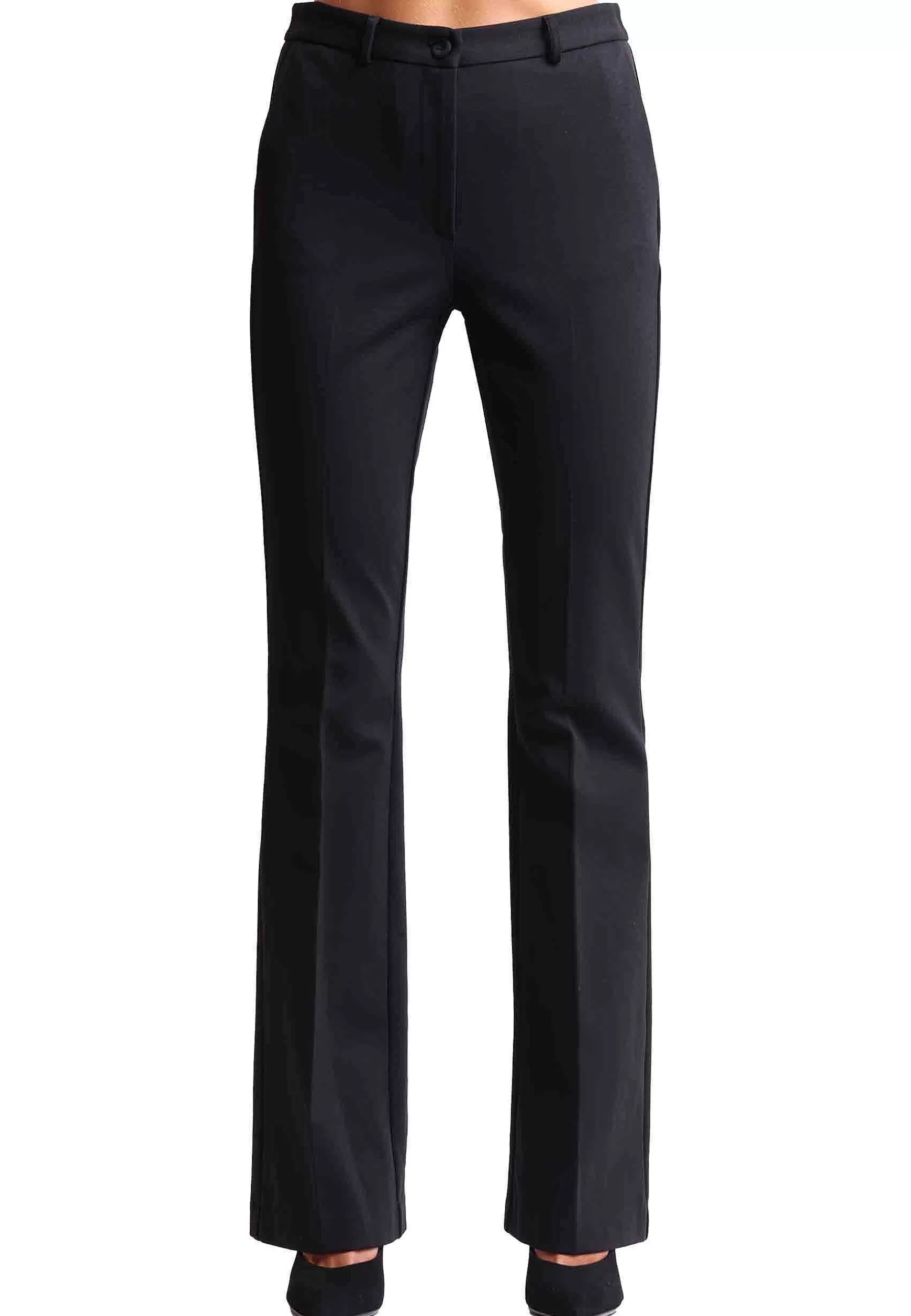 Pantaloni Donna Comfy Jersey In Jersey Nero Con Tasche All'Inglese*Maliparmi Cheap
