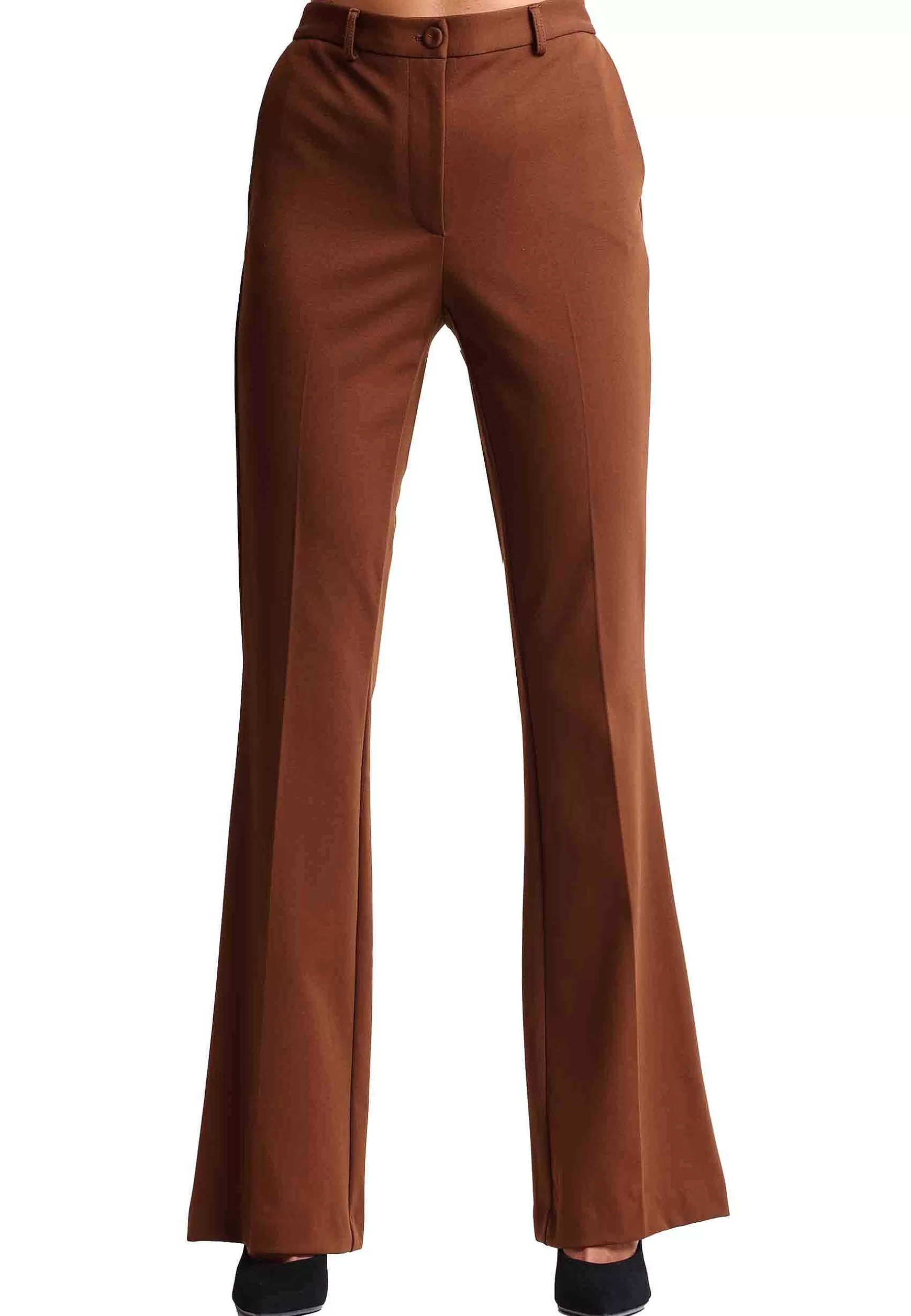 Pantaloni Donna Comfy Jersey In Jersey Orzo Con Tasche All'Inglese*Maliparmi Cheap