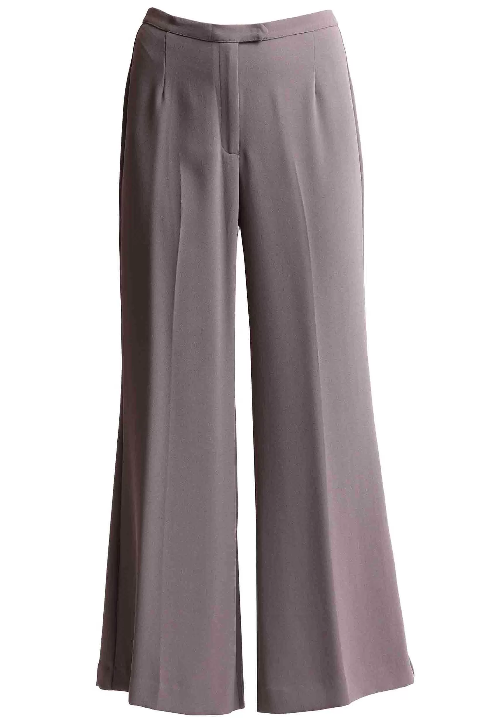 Pantaloni Donna In Sable Crepe Di Colore Grigio*Maliparmi Hot