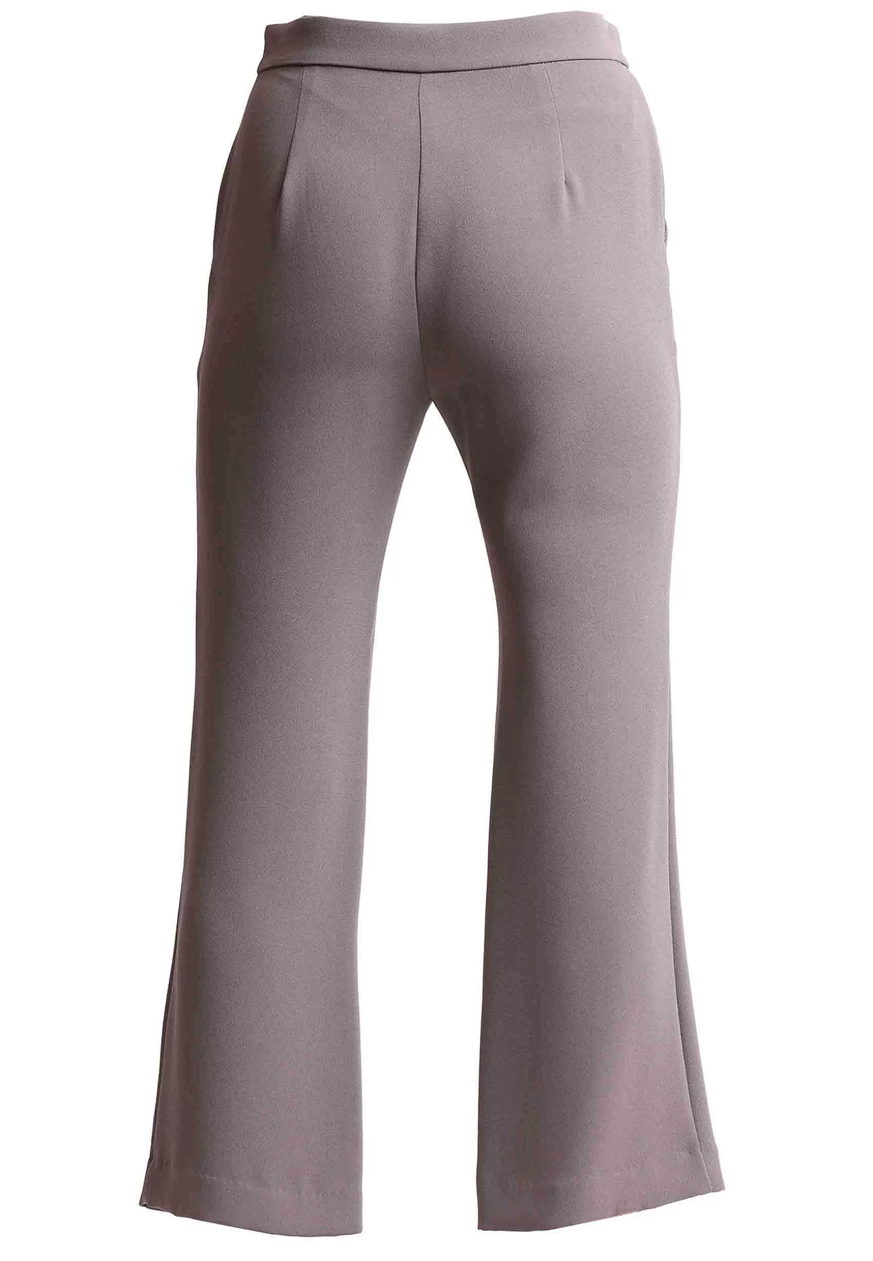 Pantaloni Donna Sable Crepe In Tessuto Grigio Con Tasche All'Inglese*Maliparmi Sale