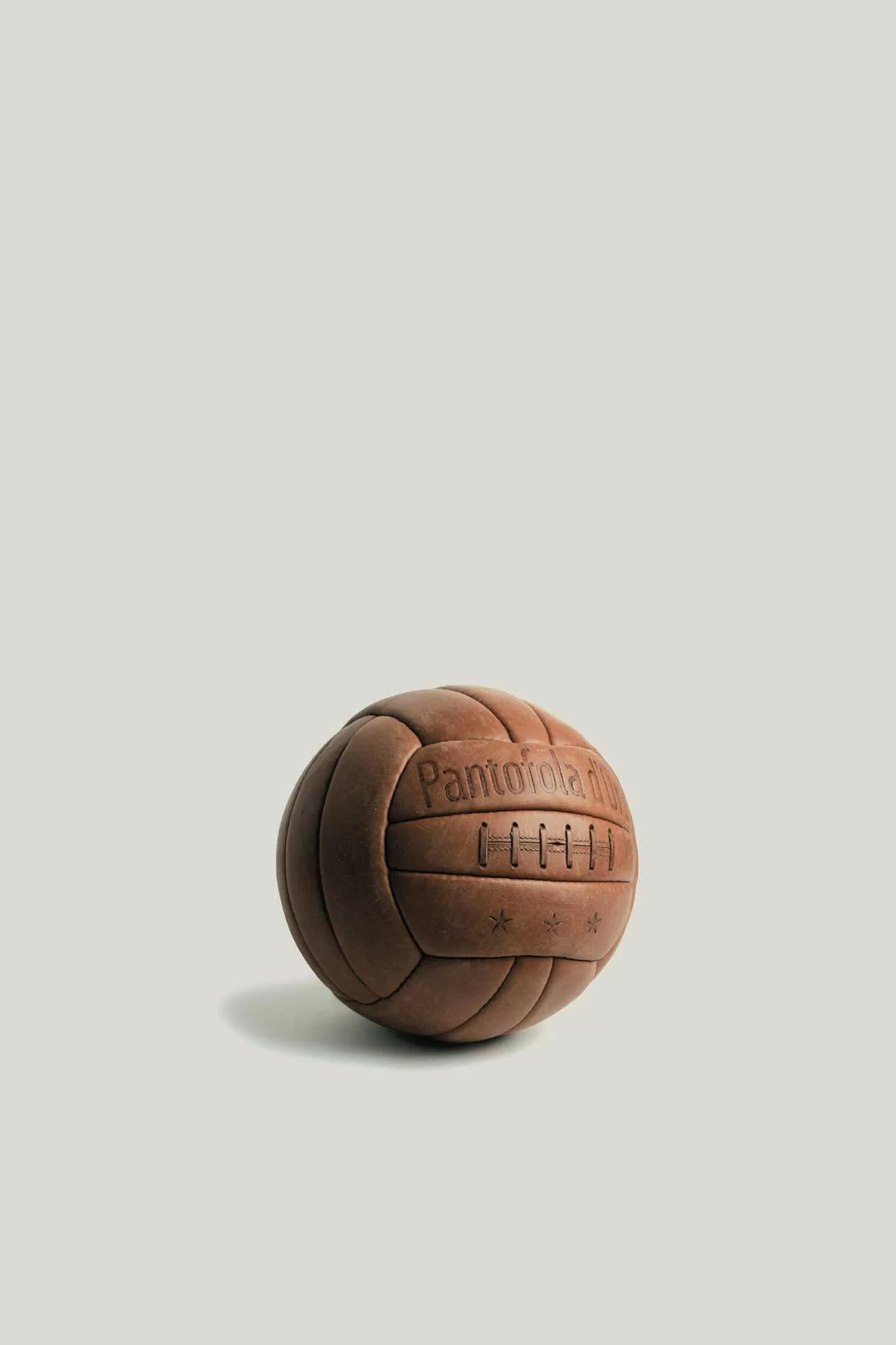 'Oro Eu Pallone Da Calcio In Pelle Vintage Brown Balls Unisex*Pantofola d Discount