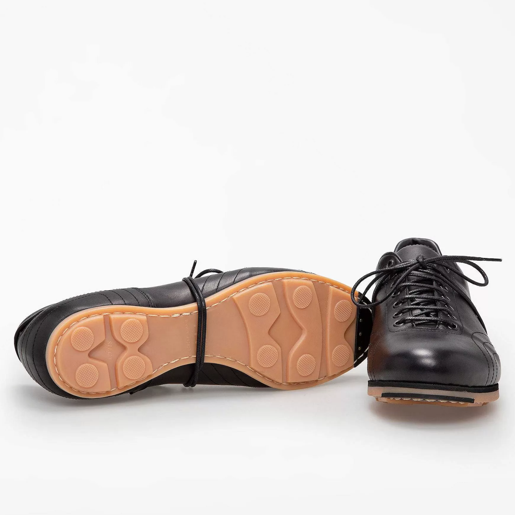 'Oro Scarpe Classiche In Pelle Superleggera Black Men's*Pantofola d New