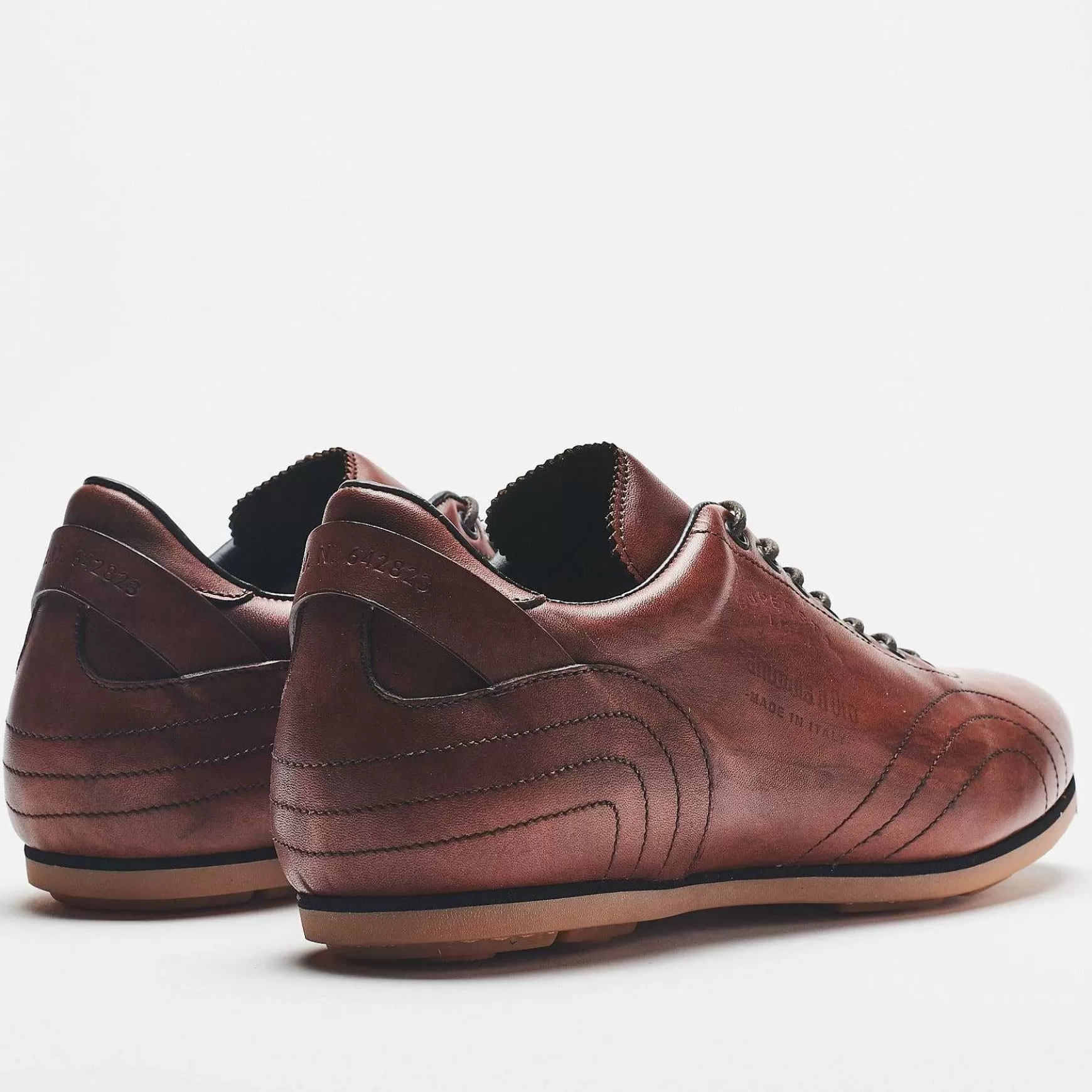 'Oro Scarpe Classiche In Pelle Superleggera Brown Men's*Pantofola d Outlet