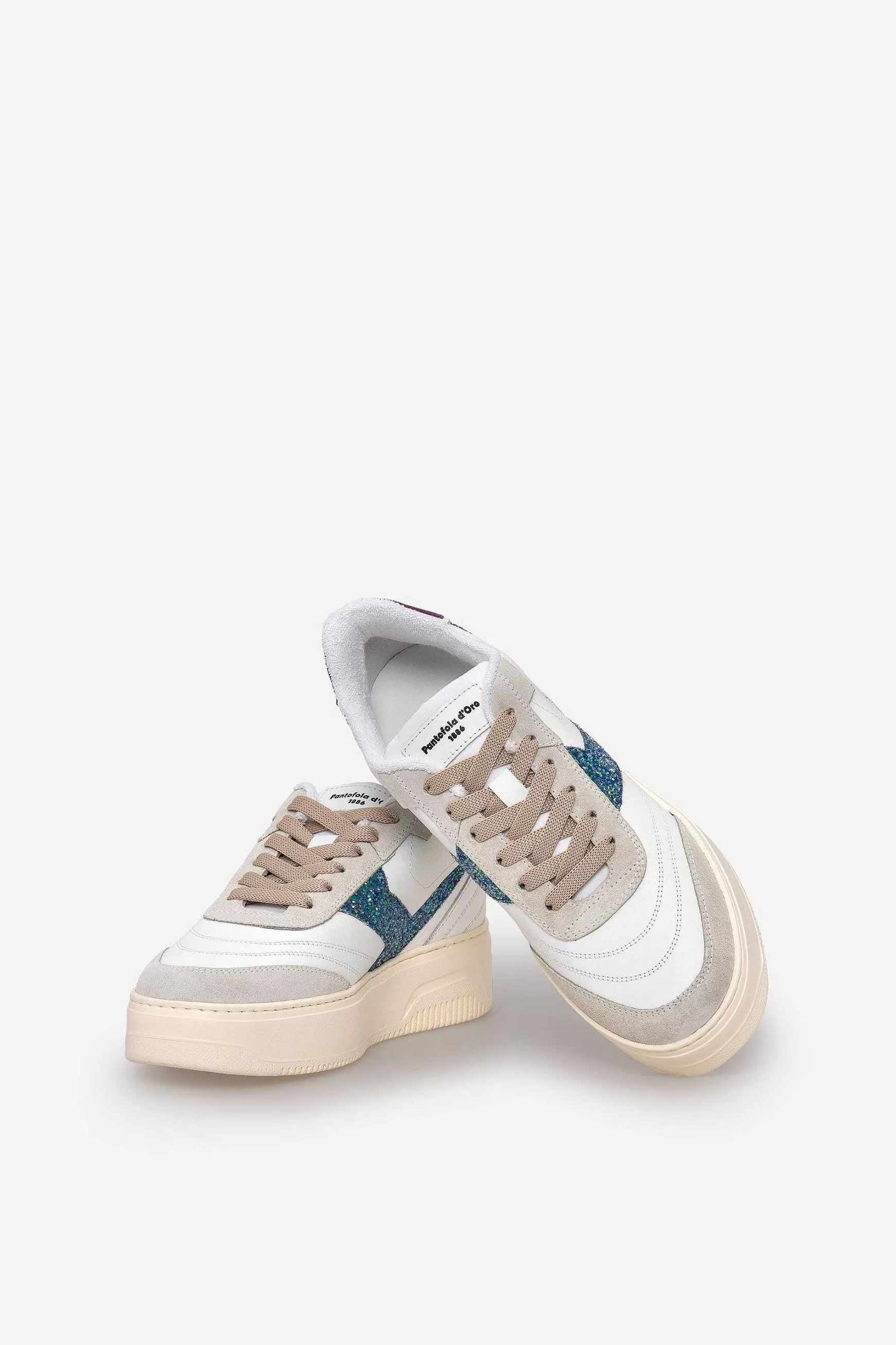 'Oro Sneaker Da Donna Crossball White Women's Promo*Pantofola d Sale