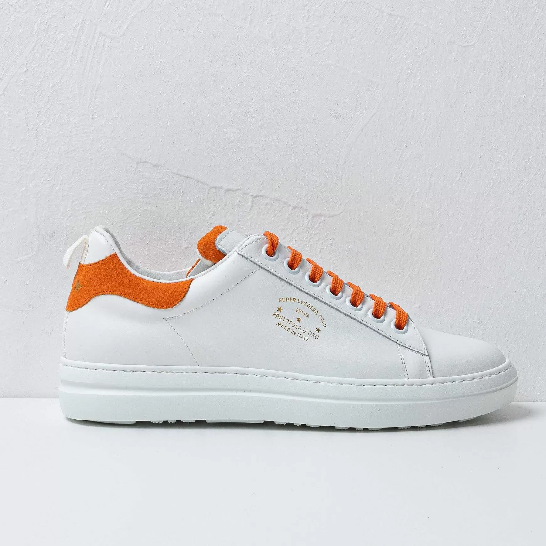 'Oro Sneakers Court Classic In Pelle White Men's Promo*Pantofola d Hot