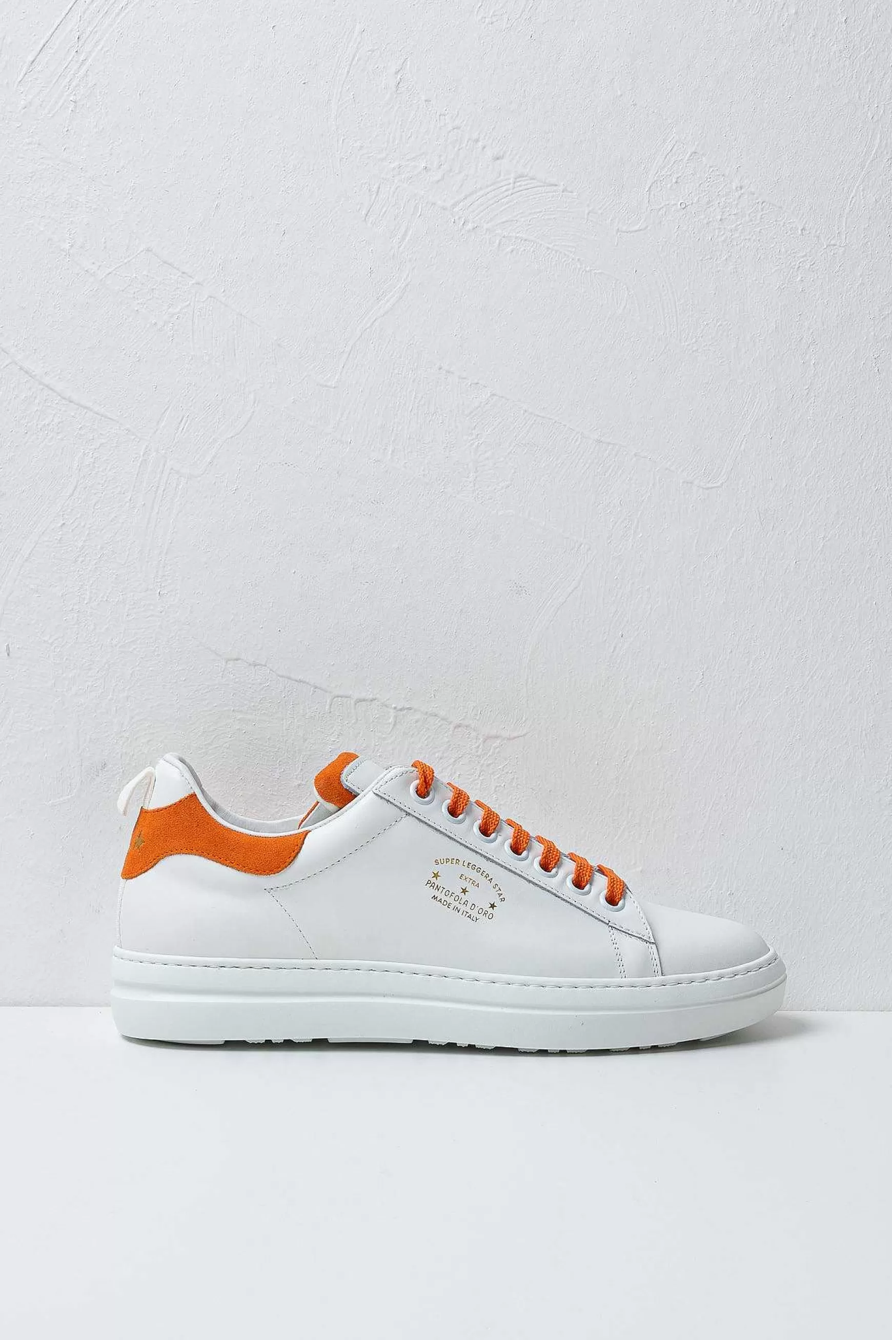 'Oro Sneakers Court Classic In Pelle White Men's Promo*Pantofola d Hot