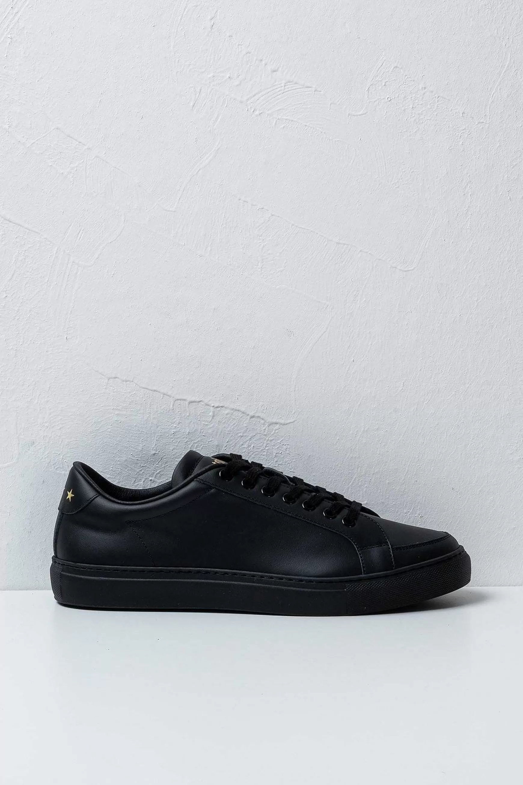 'Oro Sneakers In Pelle Top Spin Black Men's Promo*Pantofola d Shop
