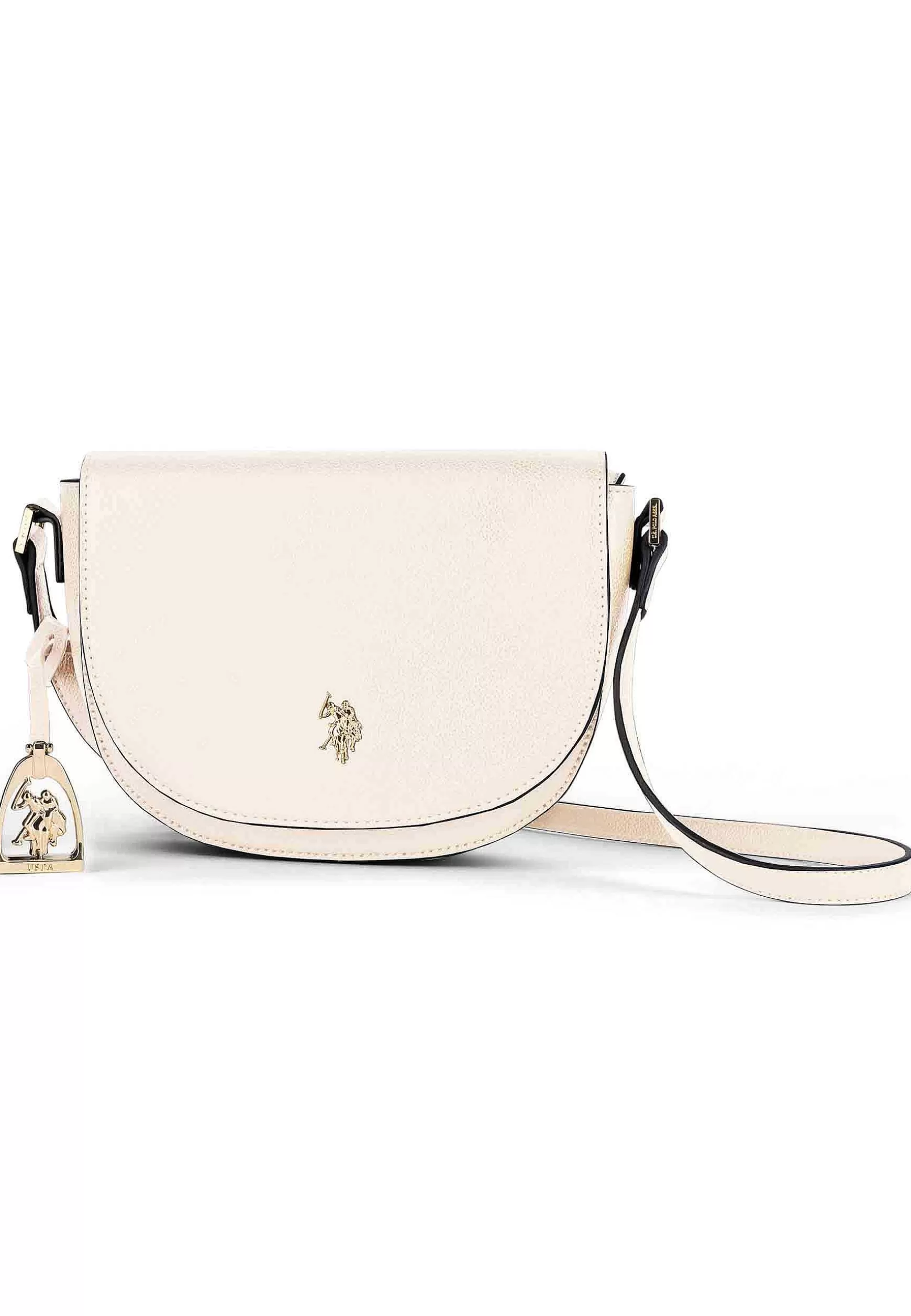 Pochette Donna In Eco Pelle Bianca Con Tracolla Jones Flap Crossbody*U.S. Polo Assn Fashion