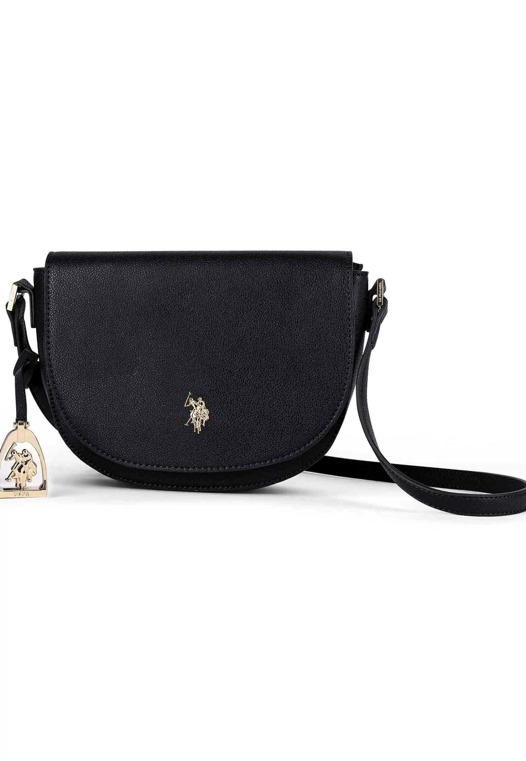 Pochette Donna In Eco Pelle Nera Con Tracolla Jones Flap Crossbody*U.S. Polo Assn Cheap
