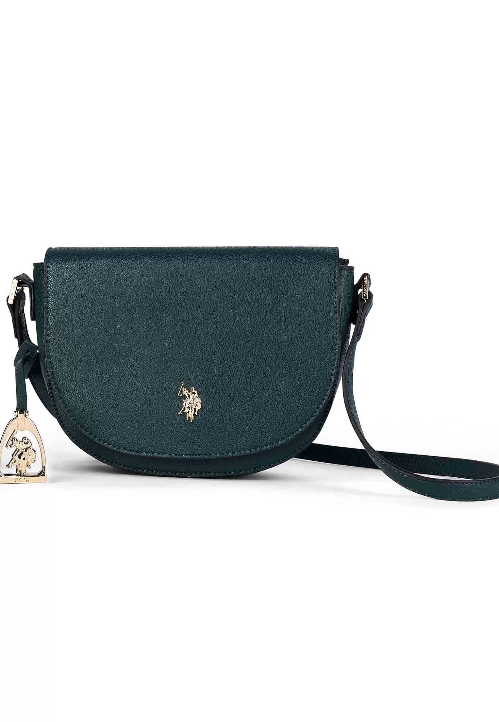 Pochette Donna In Eco Pelle Verde Con Tracolla Jones Flap Crossbody*U.S. Polo Assn Online