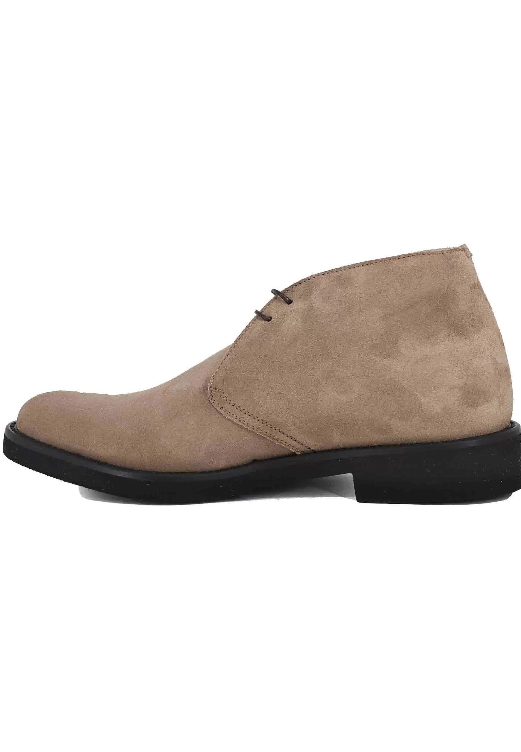 Polacchine Uomo In Camoscio Beige Con Suola In Gomma Ultra Leggera** Online