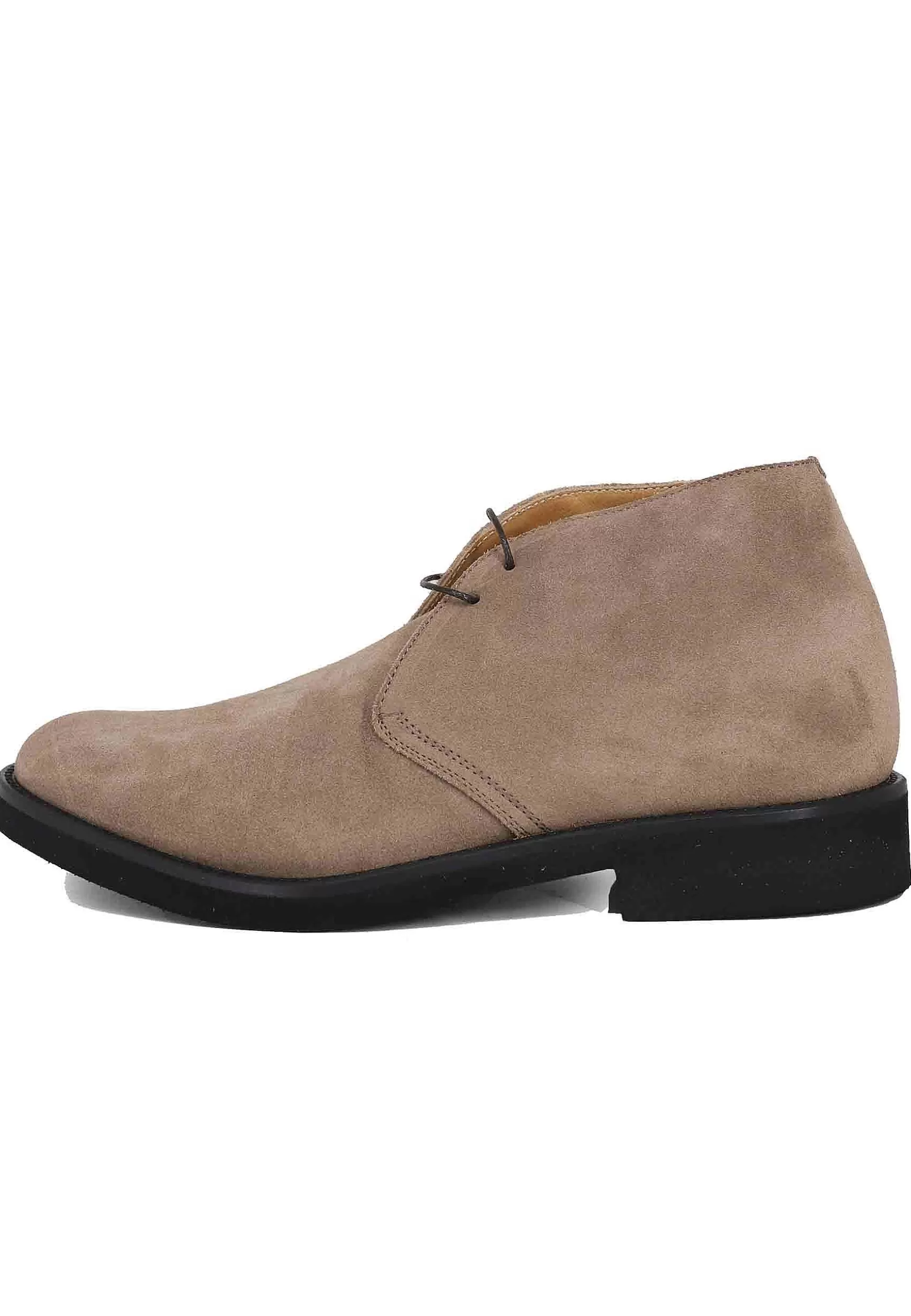 Polacchine Uomo In Camoscio Beige Con Suola In Gomma Ultra Leggera** Online