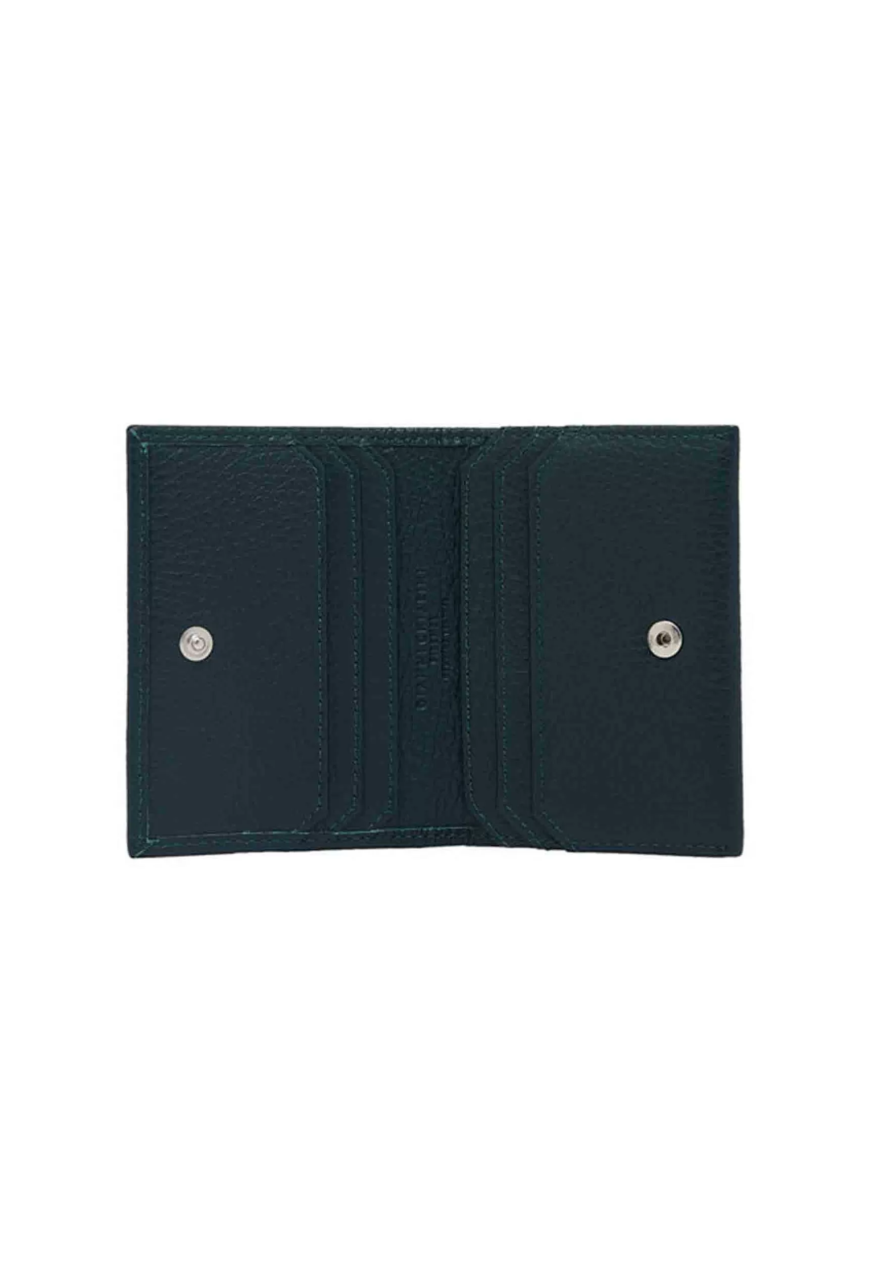Portacarte Donna In Pelle Martellata Verde Con Bottoncino Di Chiusura*Gianni Chiarini Sale