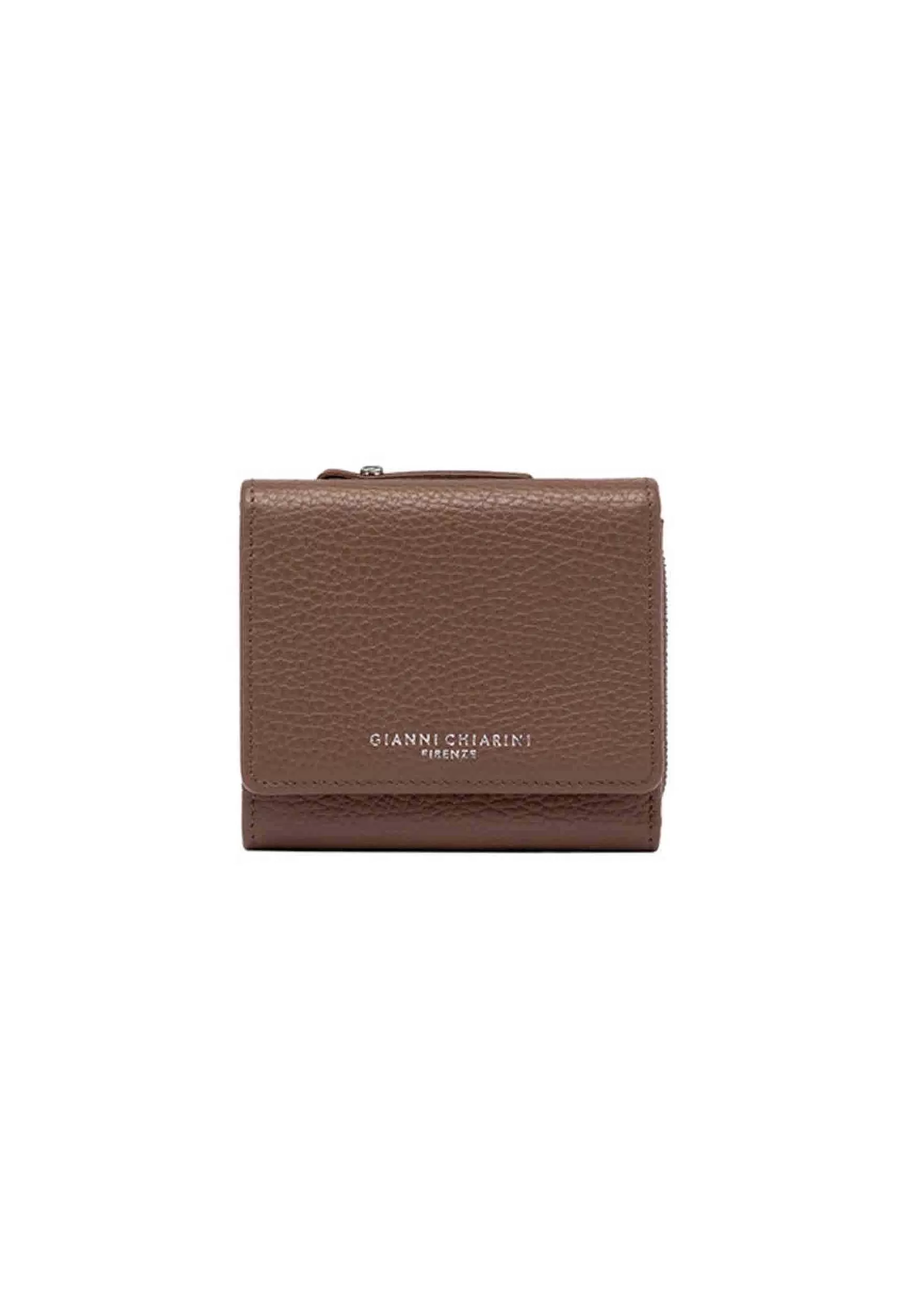 Portafogli Compatto Donna In Pelle Castoro Con Portamonete*Gianni Chiarini Discount