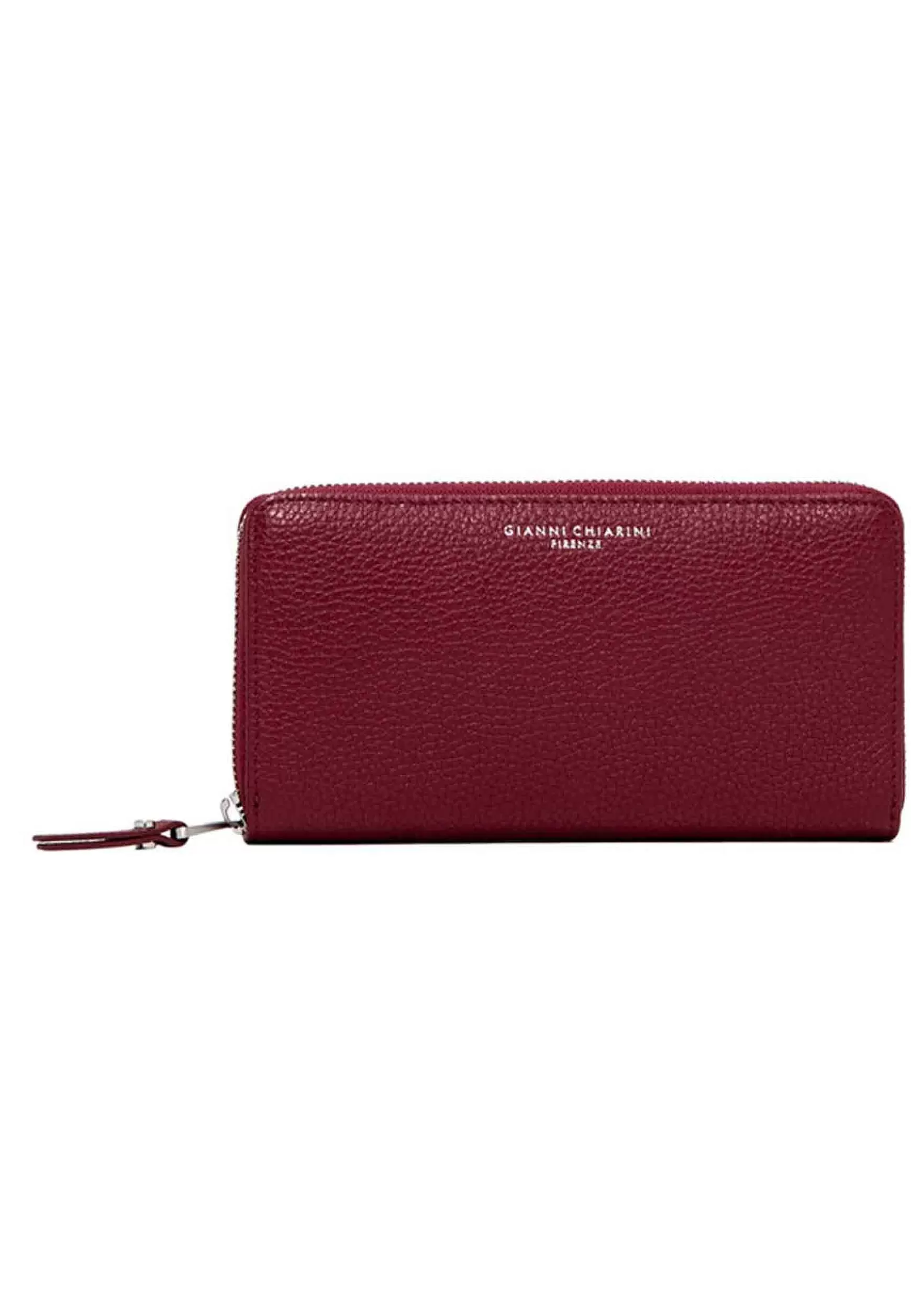Portafogli Donna In Pelle Bordeaux Con Chiusura Zip*Gianni Chiarini Best Sale