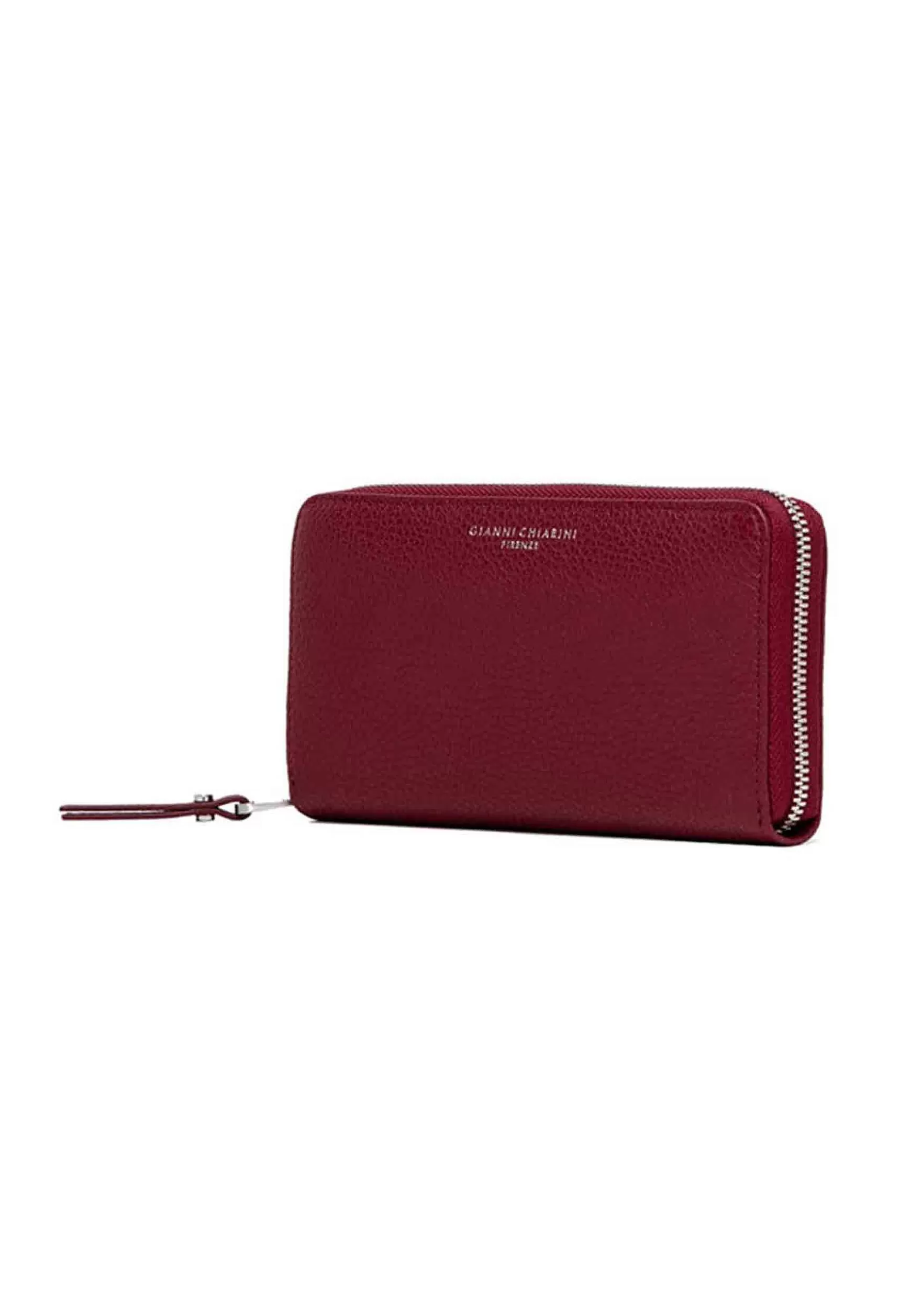 Portafogli Donna In Pelle Bordeaux Con Chiusura Zip*Gianni Chiarini Best Sale