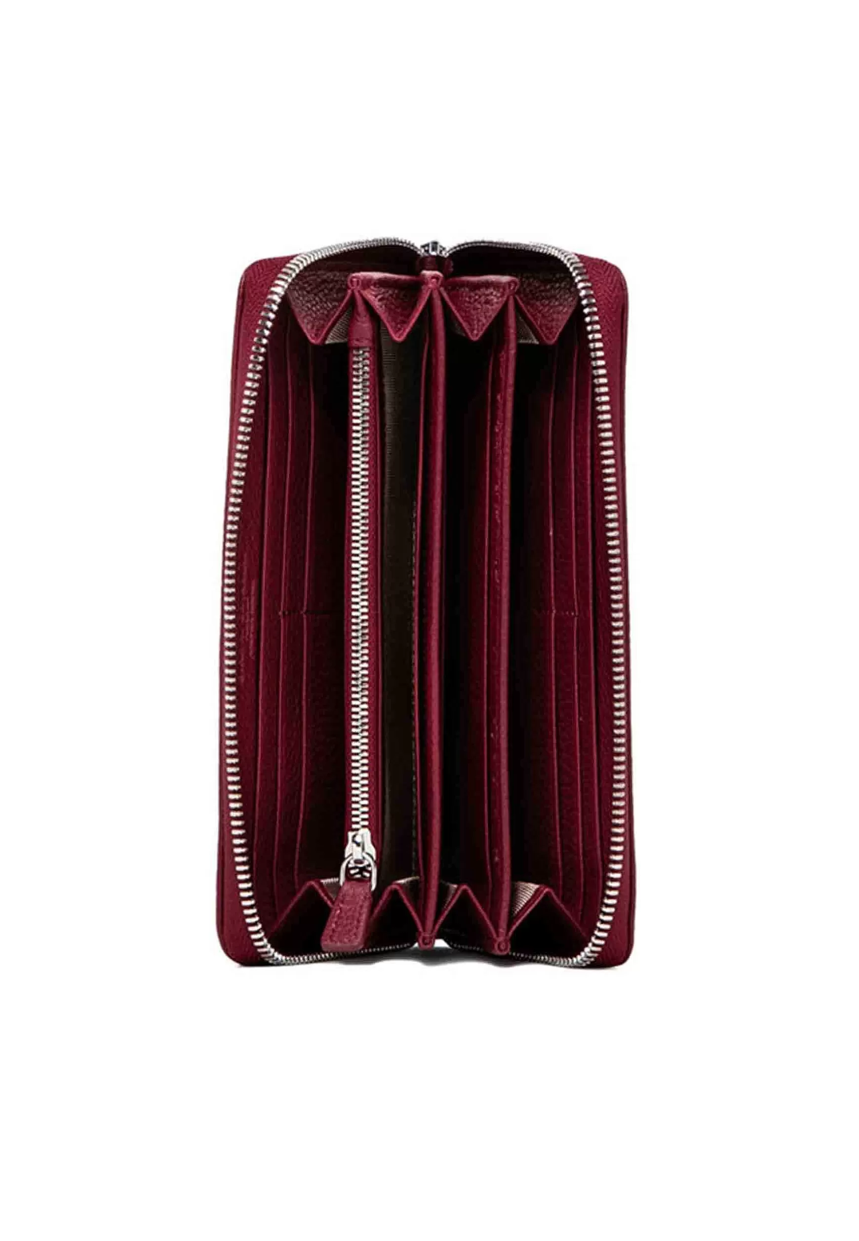 Portafogli Donna In Pelle Bordeaux Con Chiusura Zip*Gianni Chiarini Best Sale