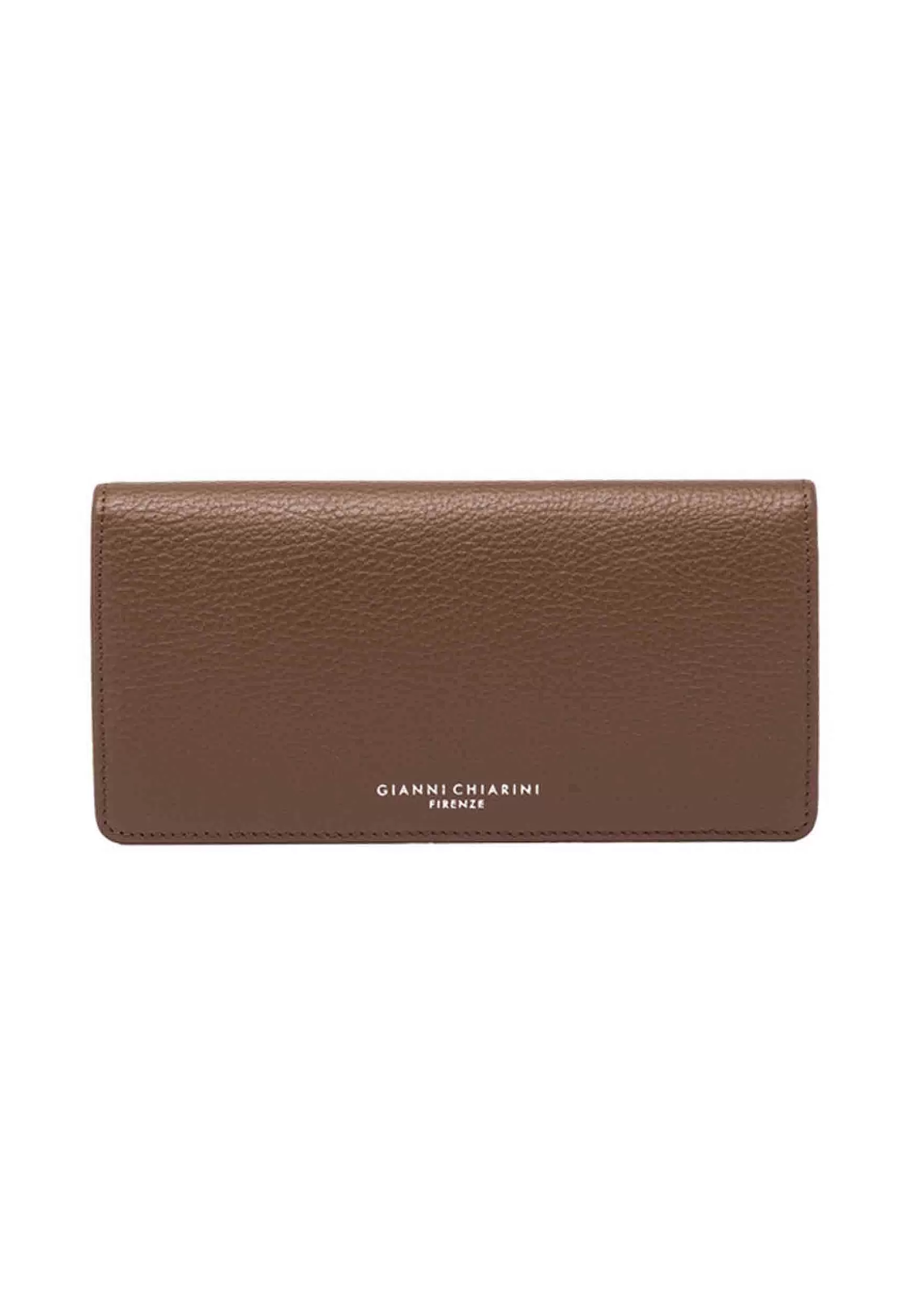 Portafogli Donna In Pelle Castoro Martellata Con Bottoncino Di Chiusura*Gianni Chiarini Shop