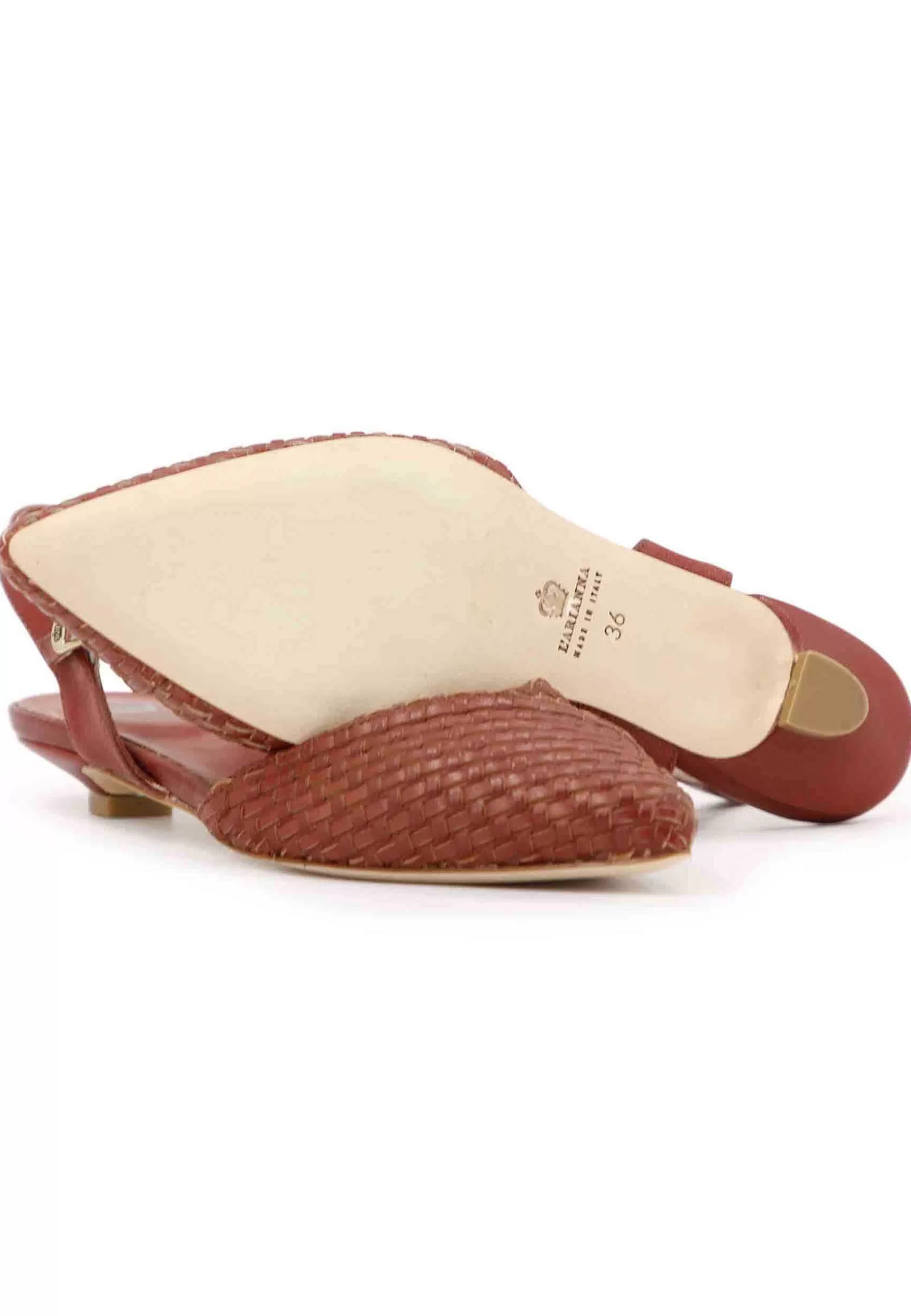 Sandai Bassi Donna In Camoscio Mattone Con Cinturino Aa Cavigia*L Clearance