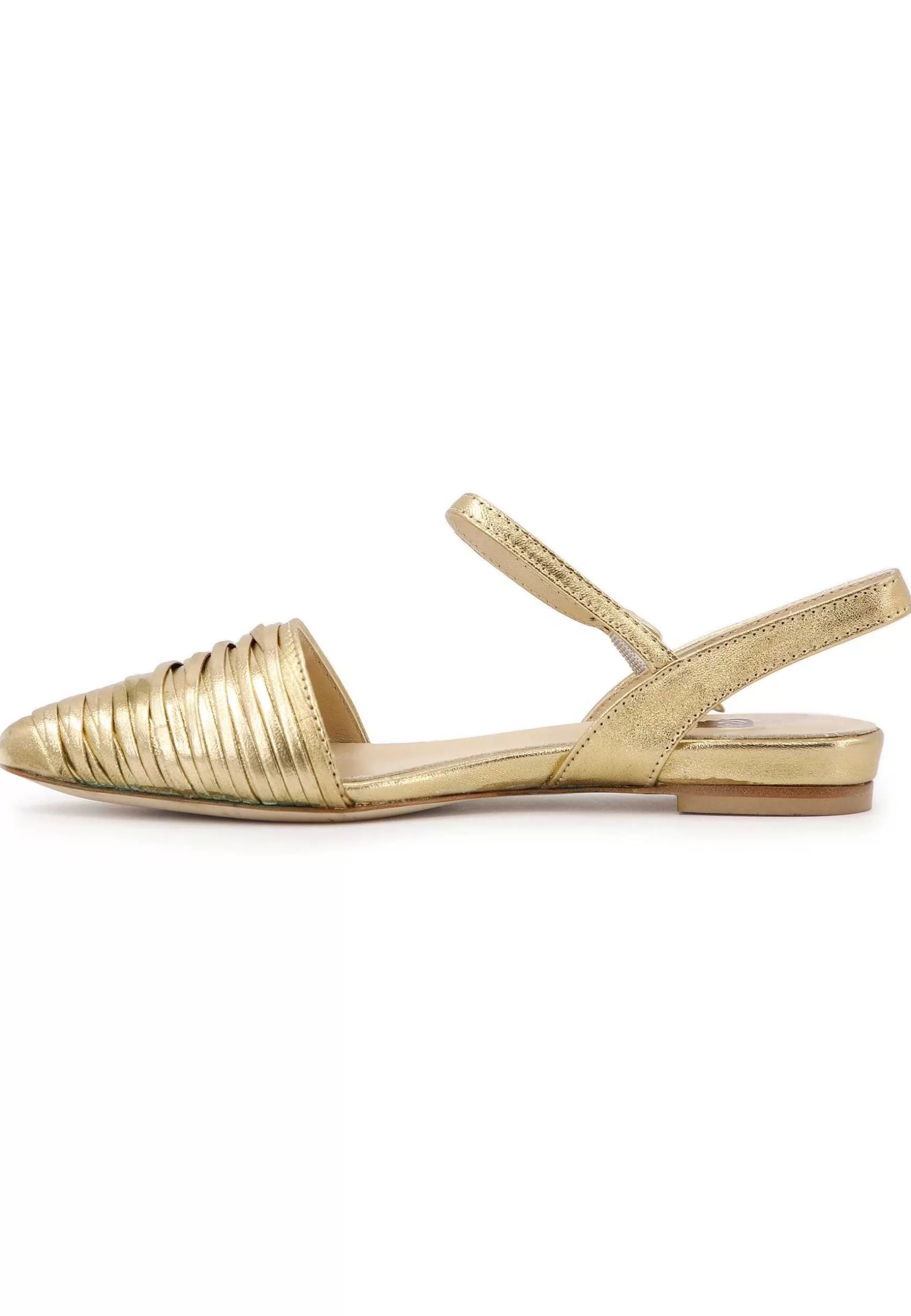 Sandai Bassi Donna In Pee aminata Oro Con Cinturino Aa Cavigia*L New