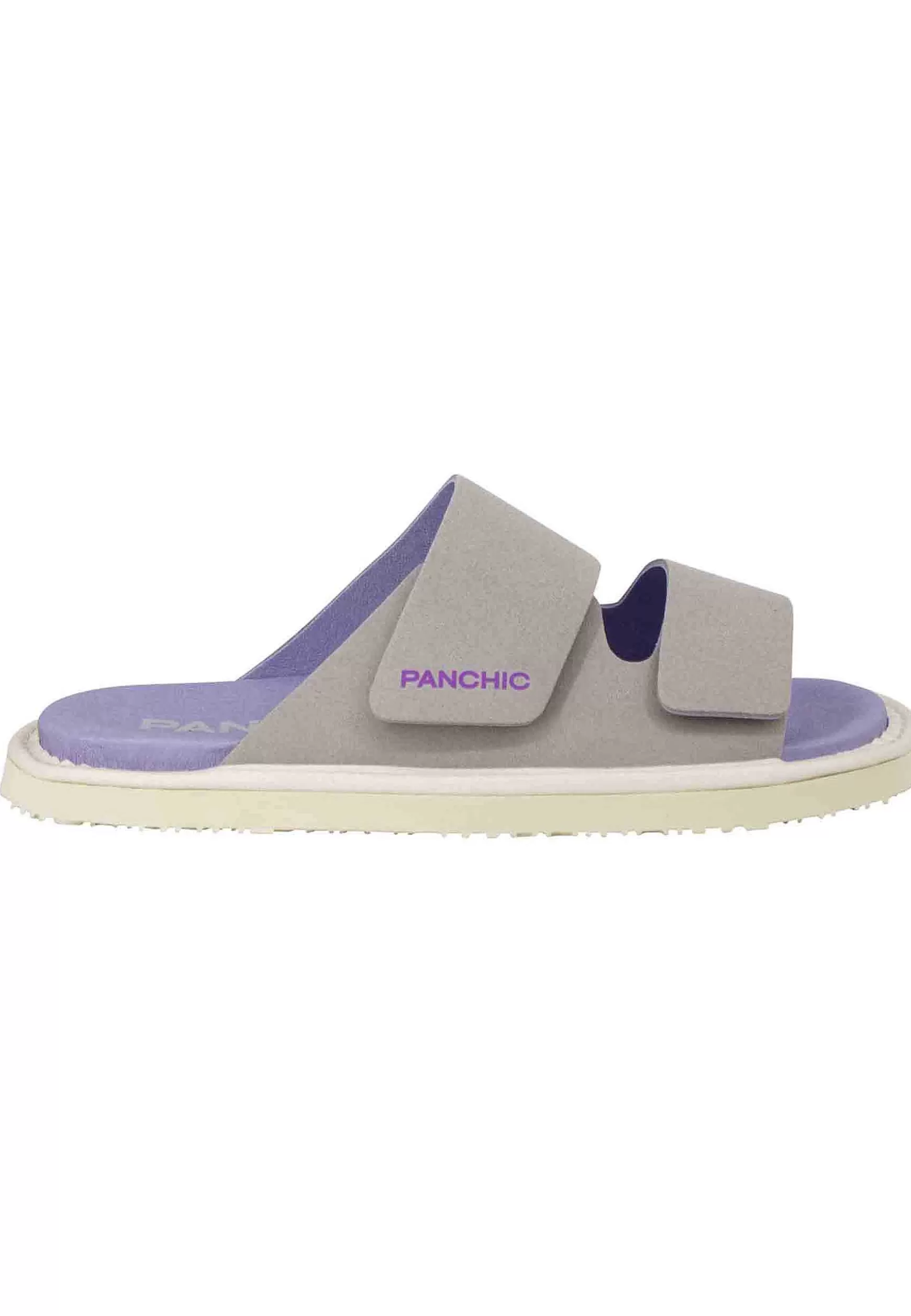 Sandali Donna A Doppia Fascia In Tessuto Grigio Fondo Gomma 0009V001*Panchic Clearance