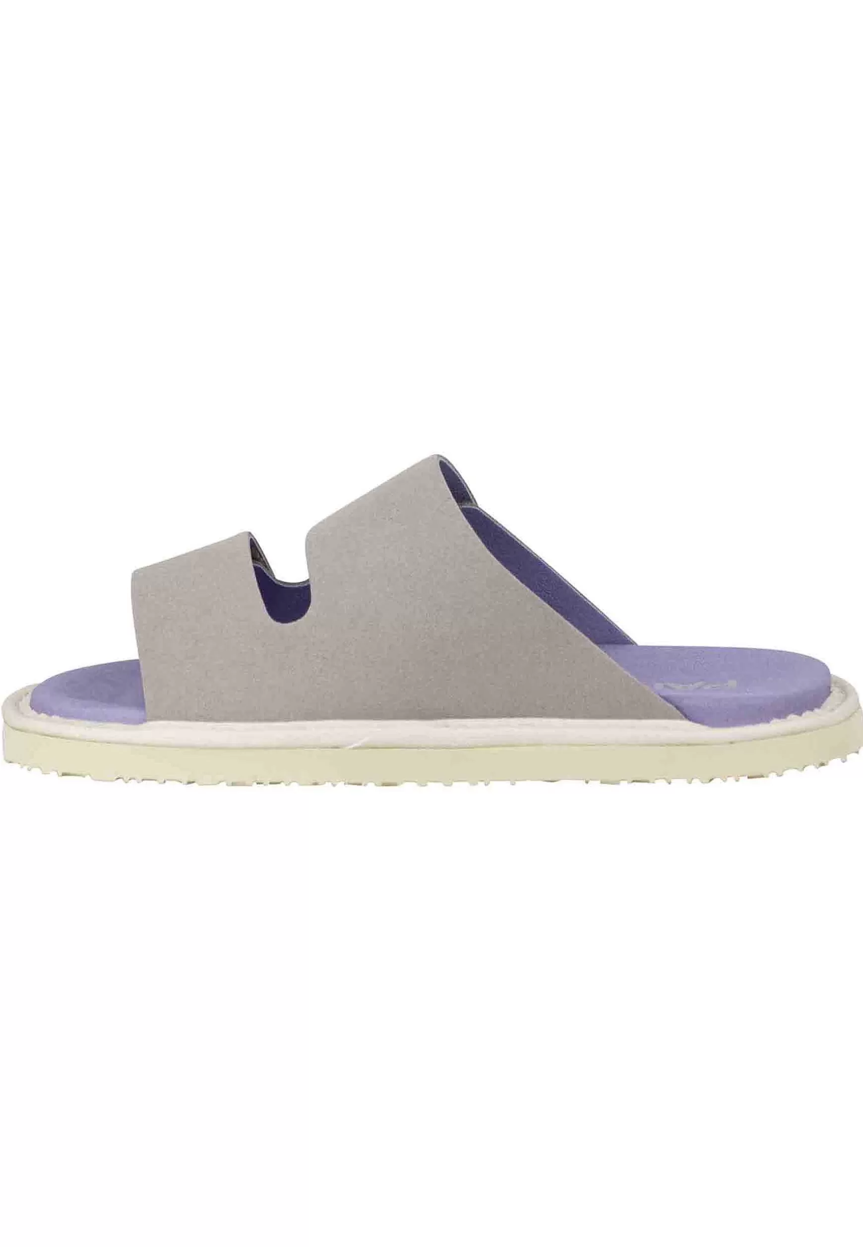 Sandali Donna A Doppia Fascia In Tessuto Grigio Fondo Gomma 0009V001*Panchic Clearance