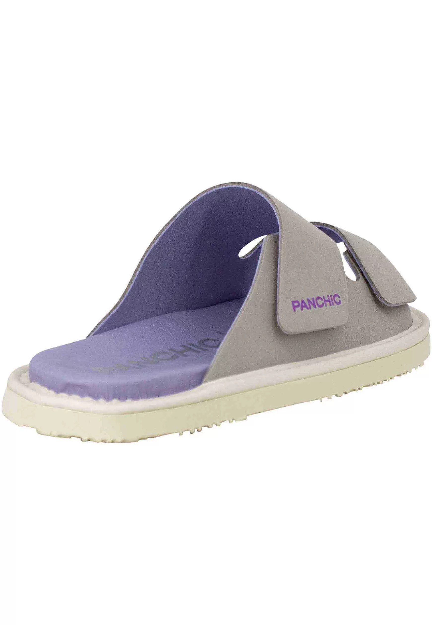 Sandali Donna A Doppia Fascia In Tessuto Grigio Fondo Gomma 0009V001*Panchic Clearance